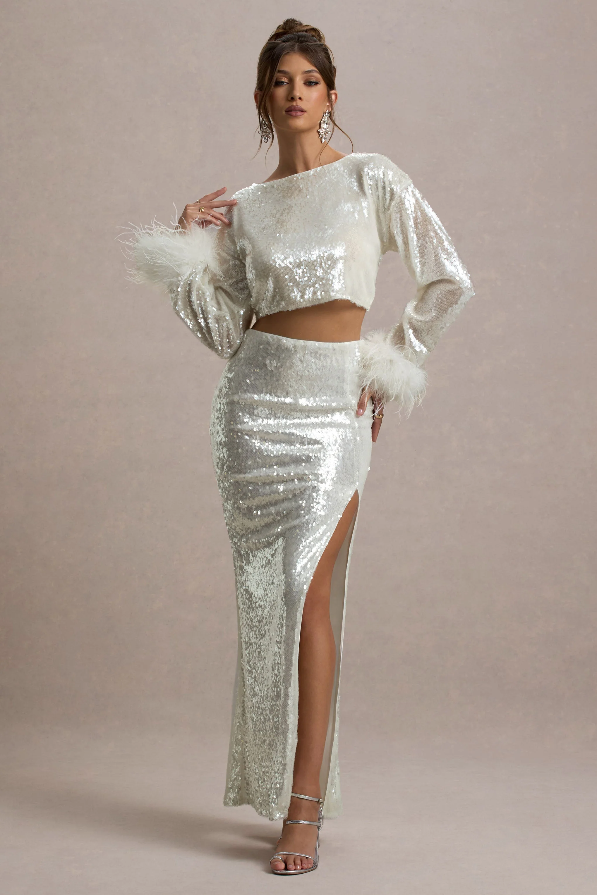 21467-solita-sand-sequin-long-sleeve-crop-top-with-feather-trim-1.webp