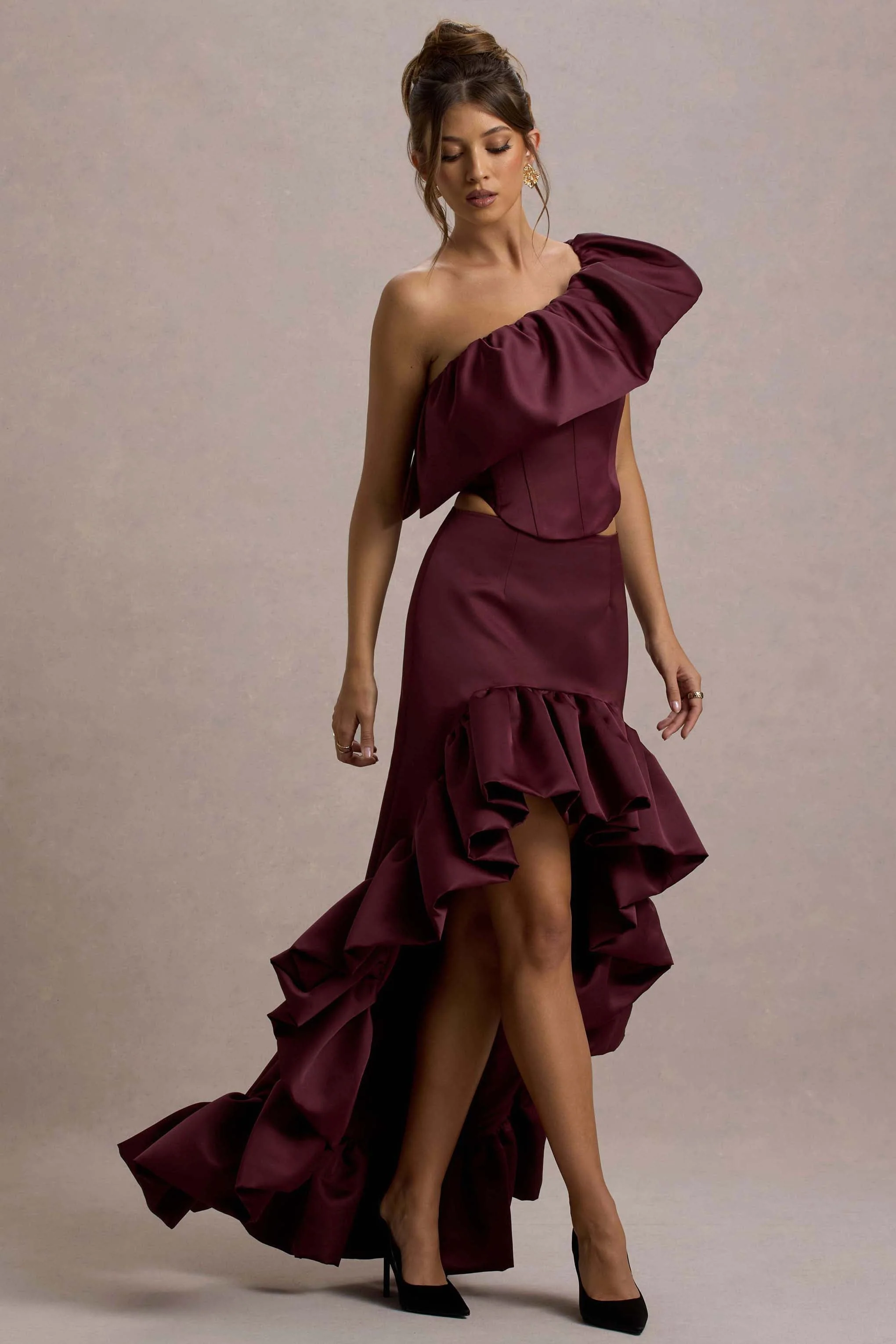 21481-sandie-merlot-satin-bardot-ruffled-crop-top-1.webp