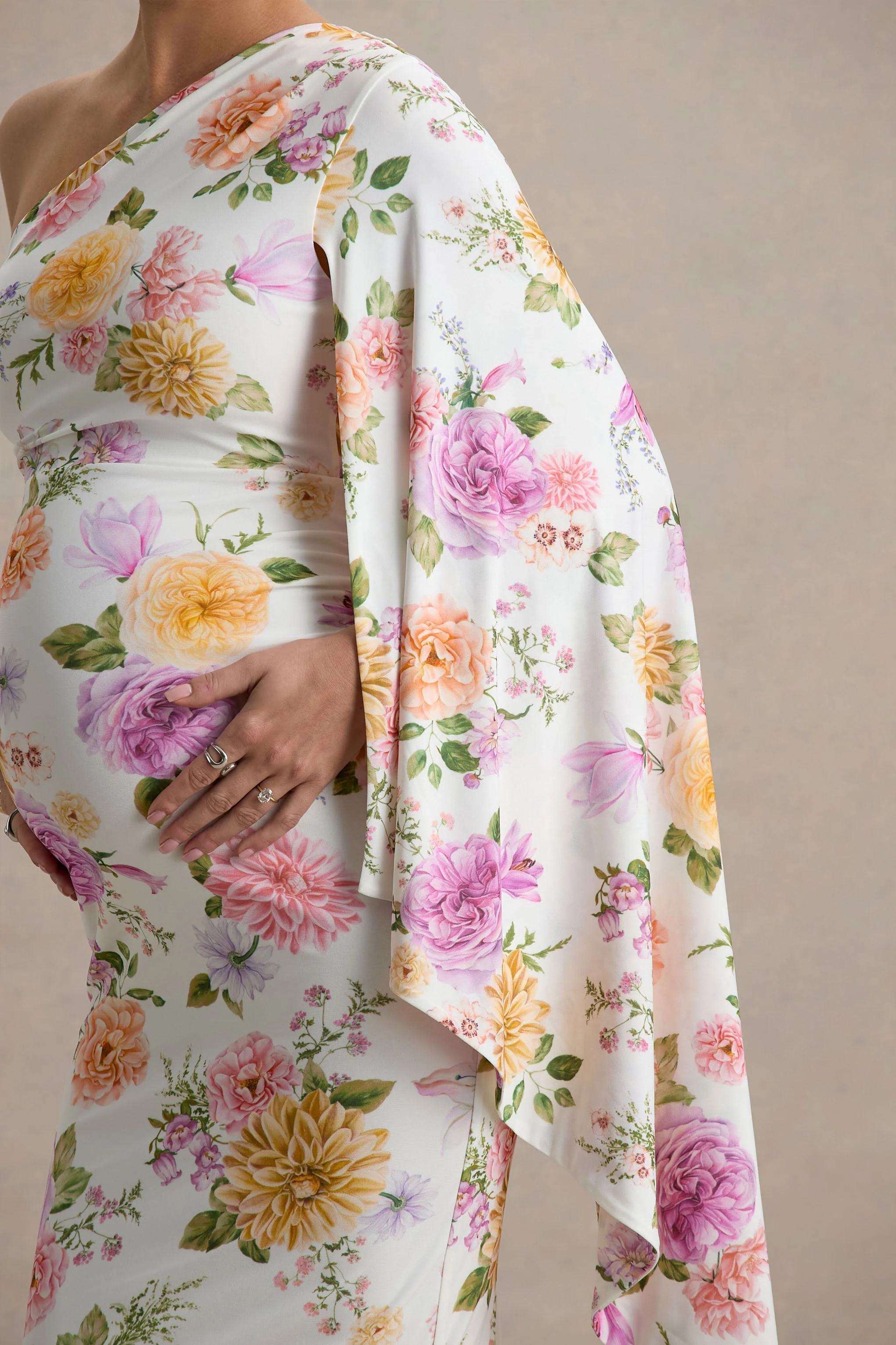 23428-aliana-peach-and-lilac-floral-print-asymmetric-maternity-maxi-dress-with-ruched-detailing-1.webp
