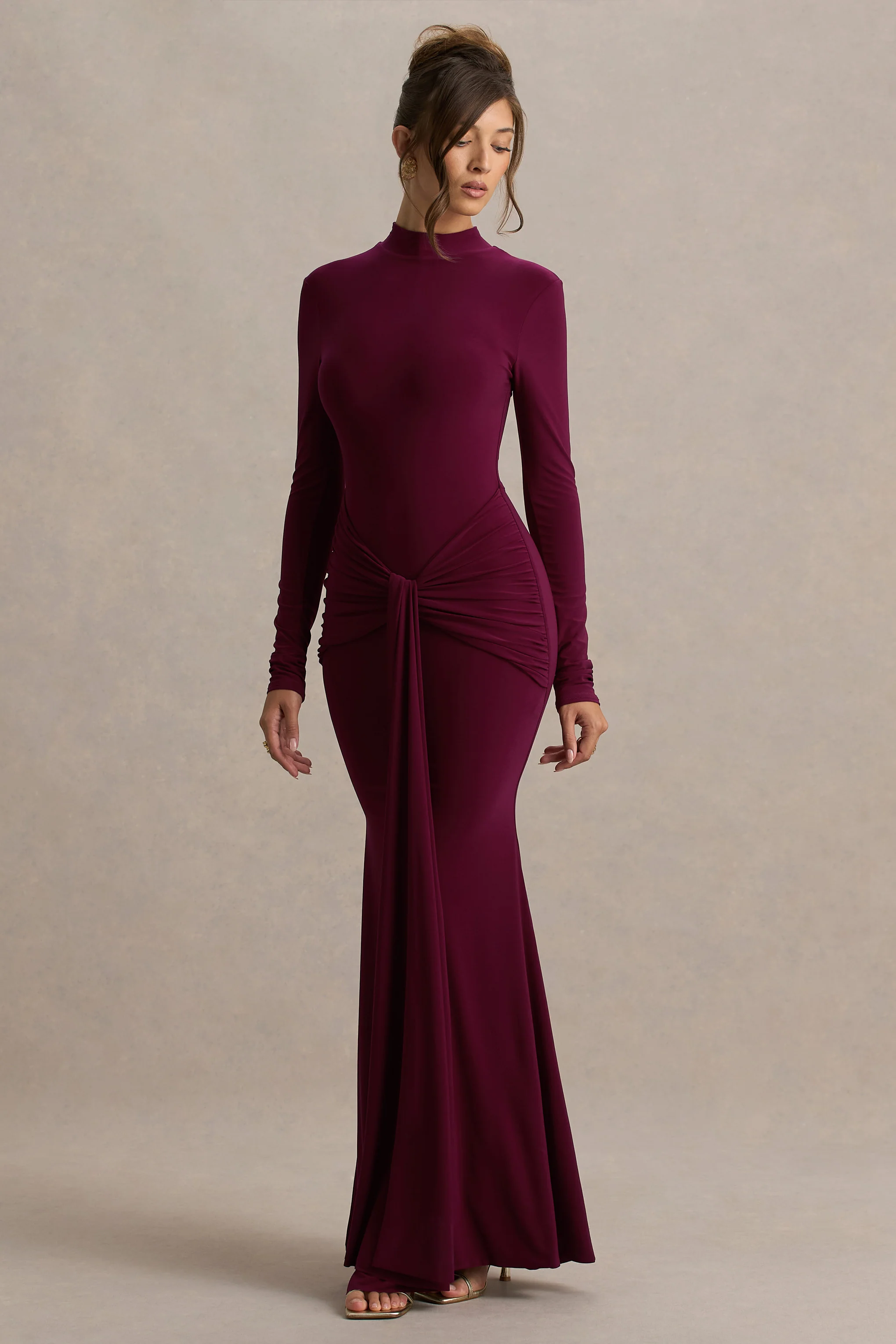 2480-pietra-berry-high-neck-long-sleeve-knot-maxi-dress-1.webp