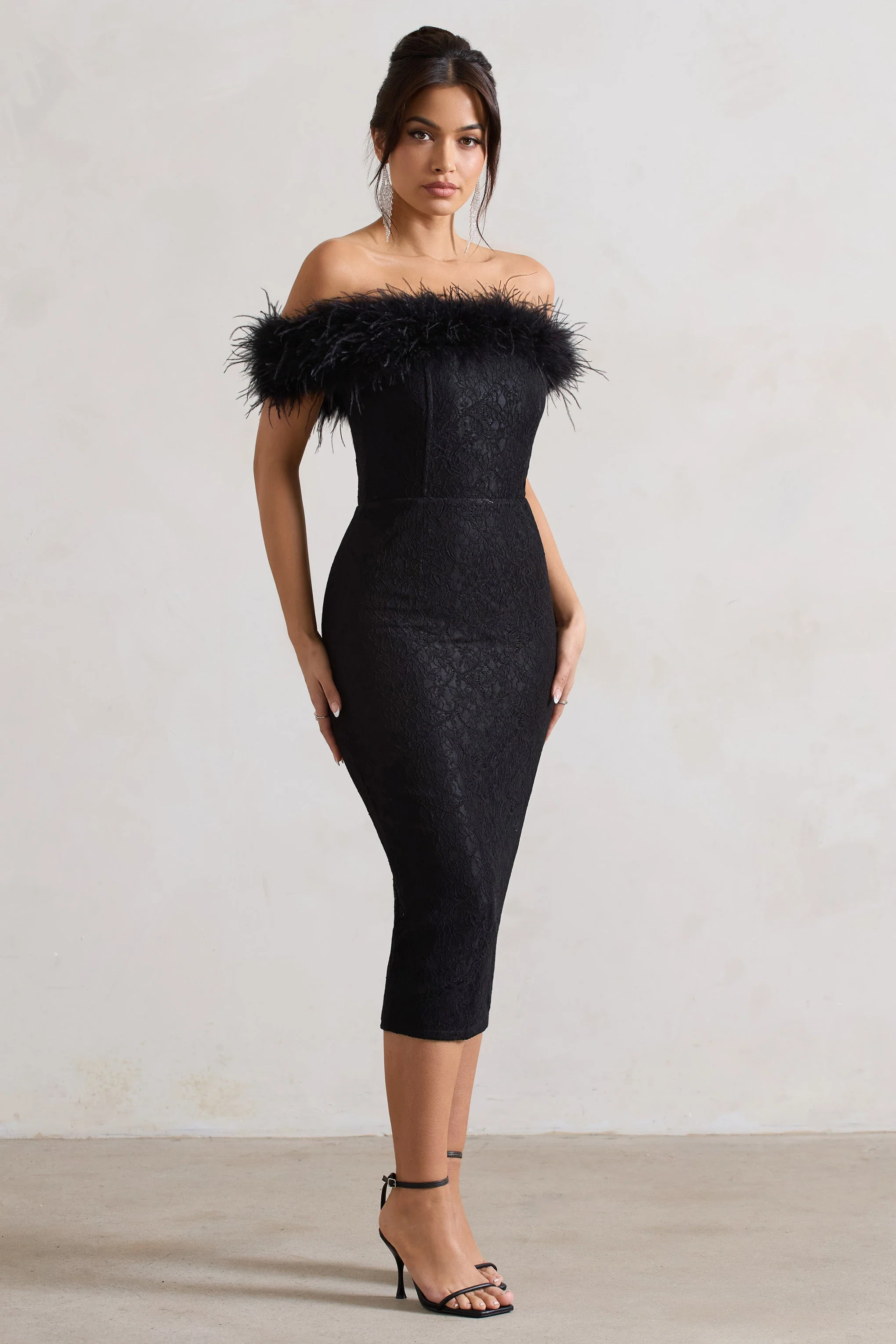 2537-maiden-black-lace-bardot-midi-dress-with-feather-trim-1.webp
