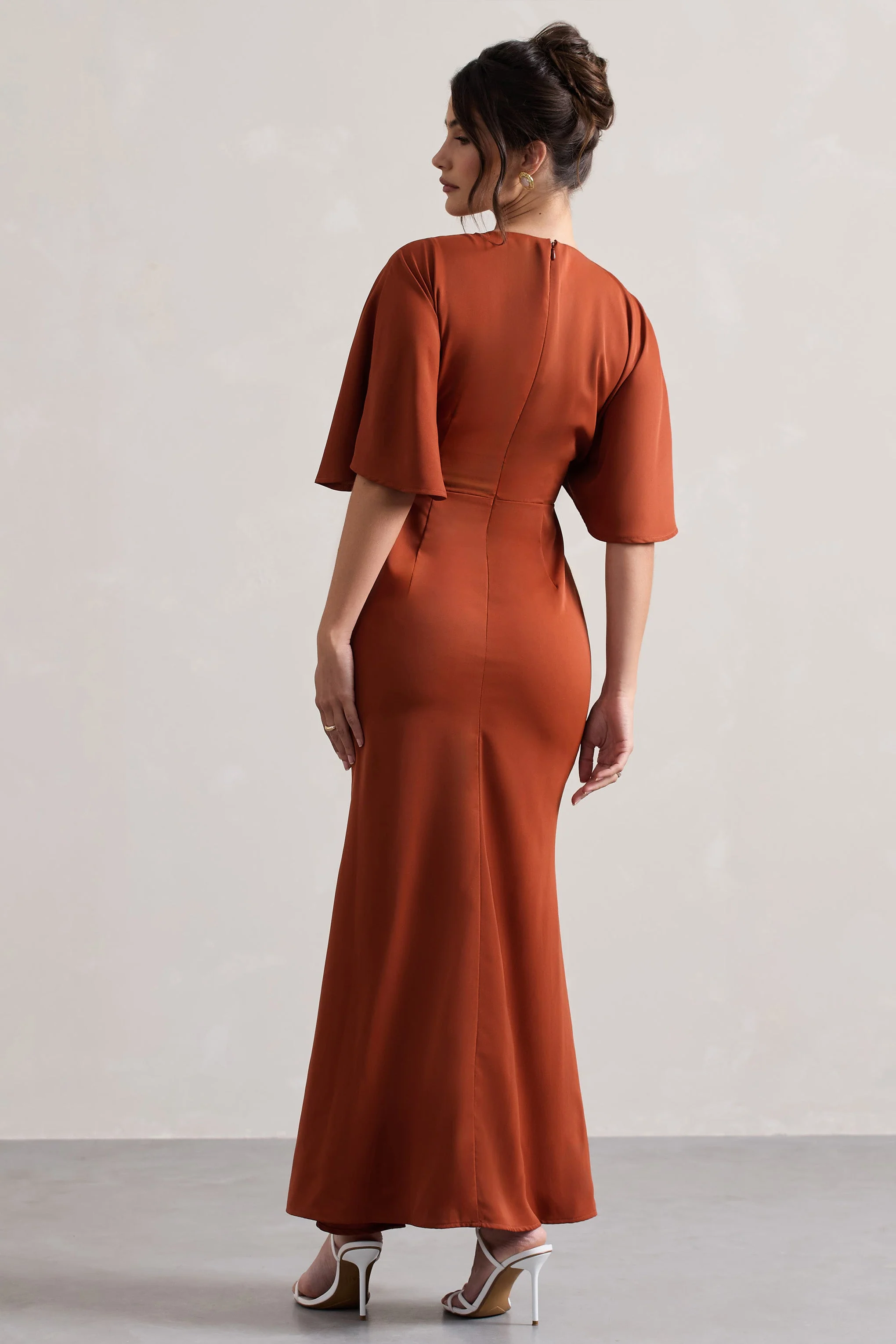 2616-elidy-terracotta-ruched-flutter-sleeve-cut-out-maxi-dress-1.webp
