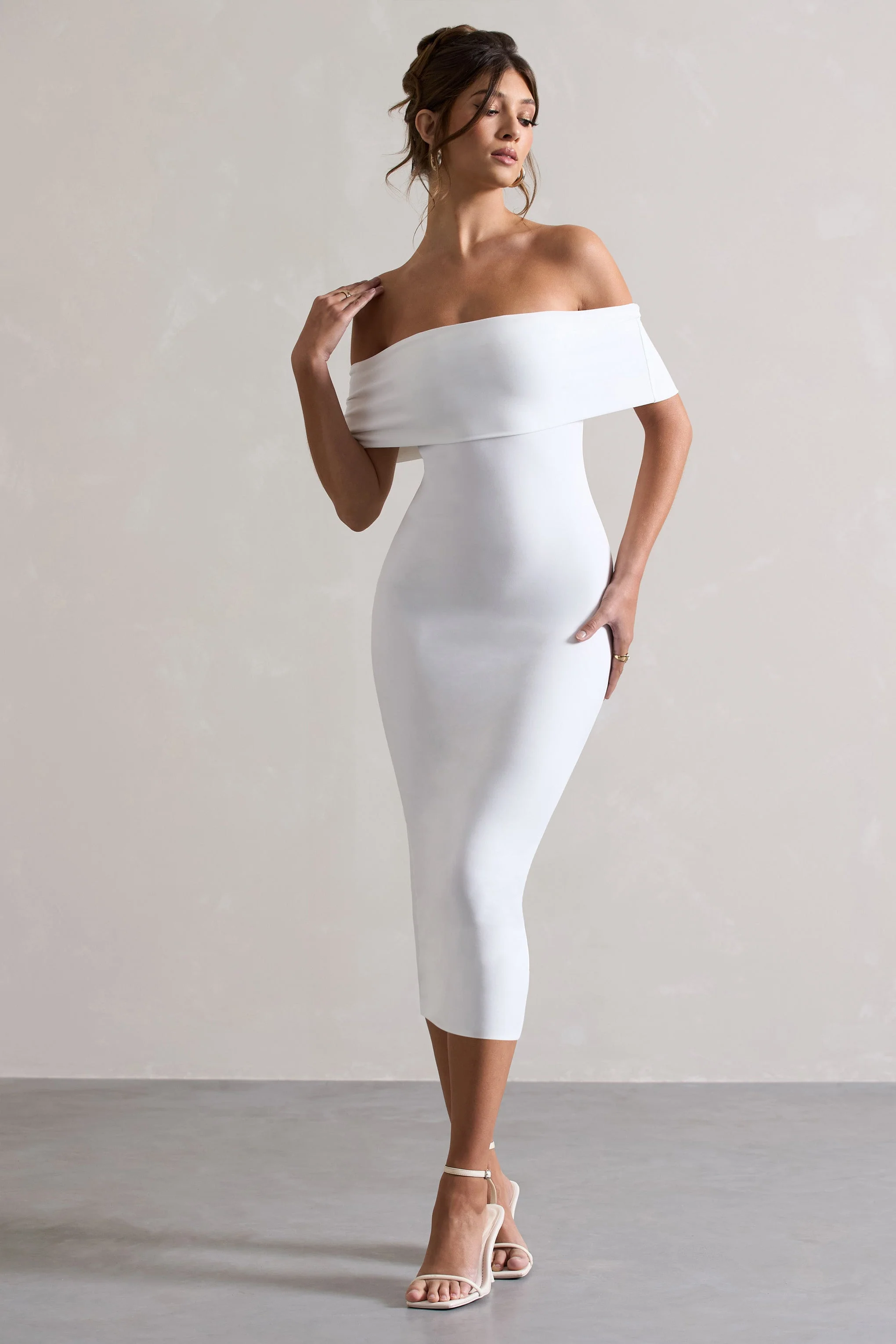 3653-averie-white-bodycon-bardot-midi-dress-1.webp