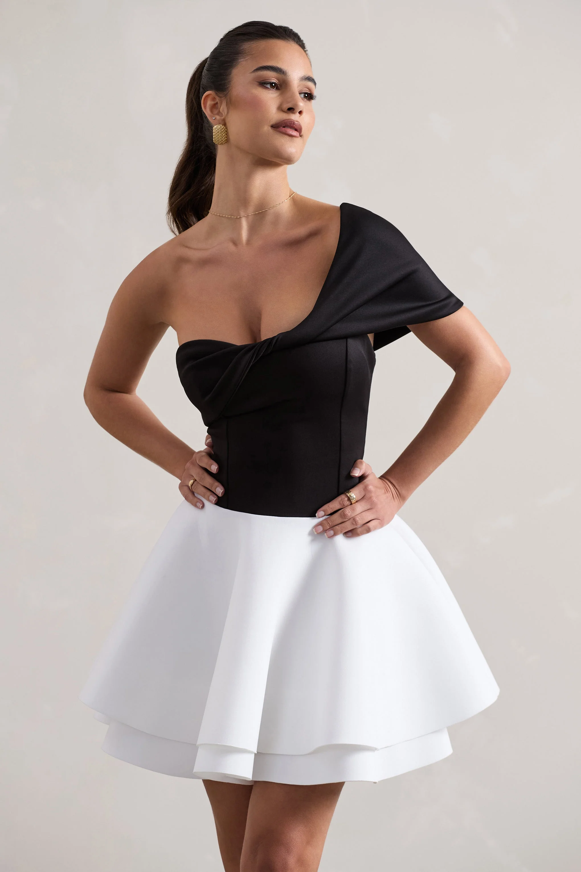 3846-effie-black-white-twisted-bardot-skater-mini-dress-1.webp