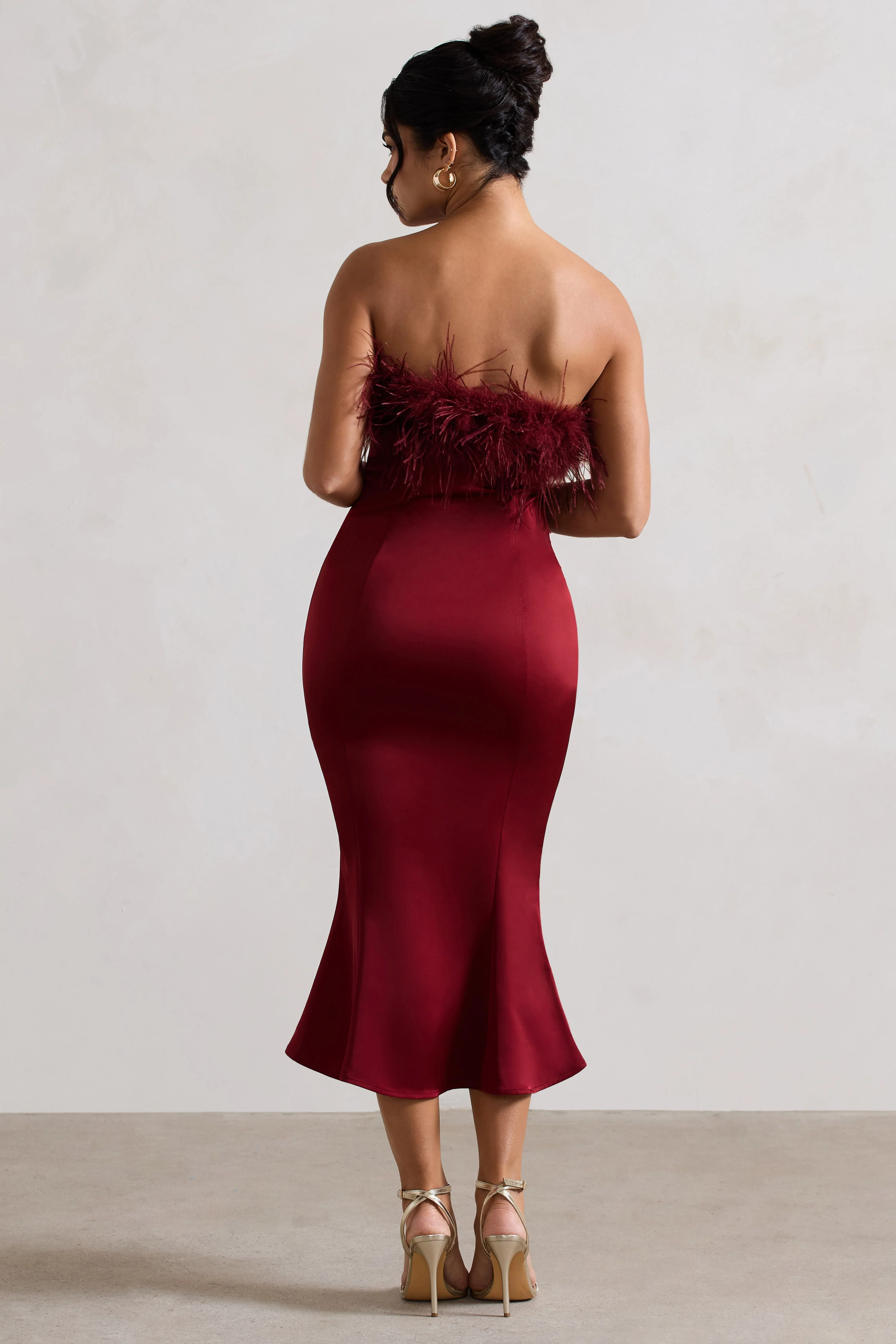 3985-one-and-only-berry-satin-feather-trim-bandeau-midi-dress-1.webp