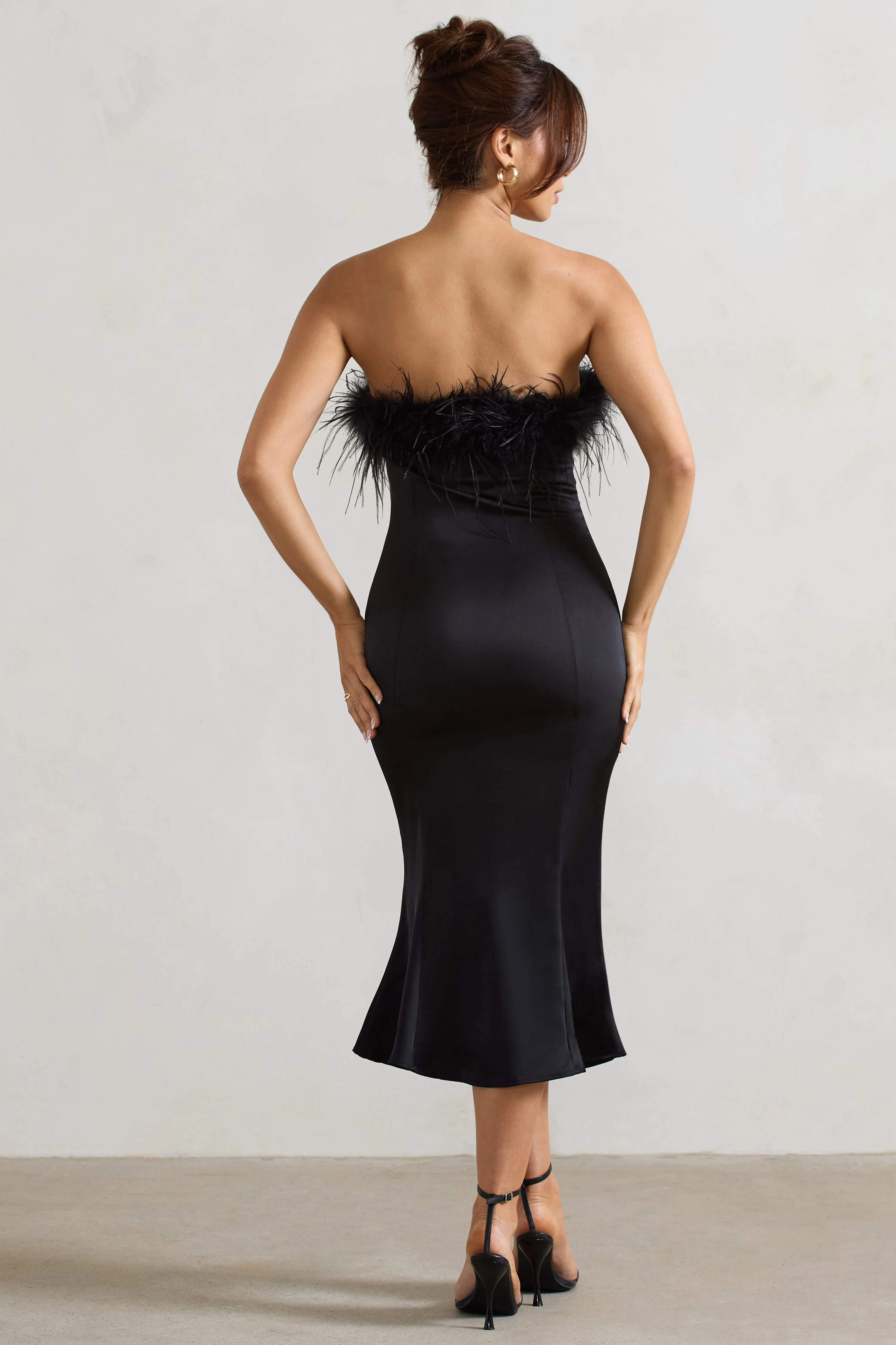 3992-one-and-only-black-satin-feather-trim-bandeau-midi-dress-1.webp