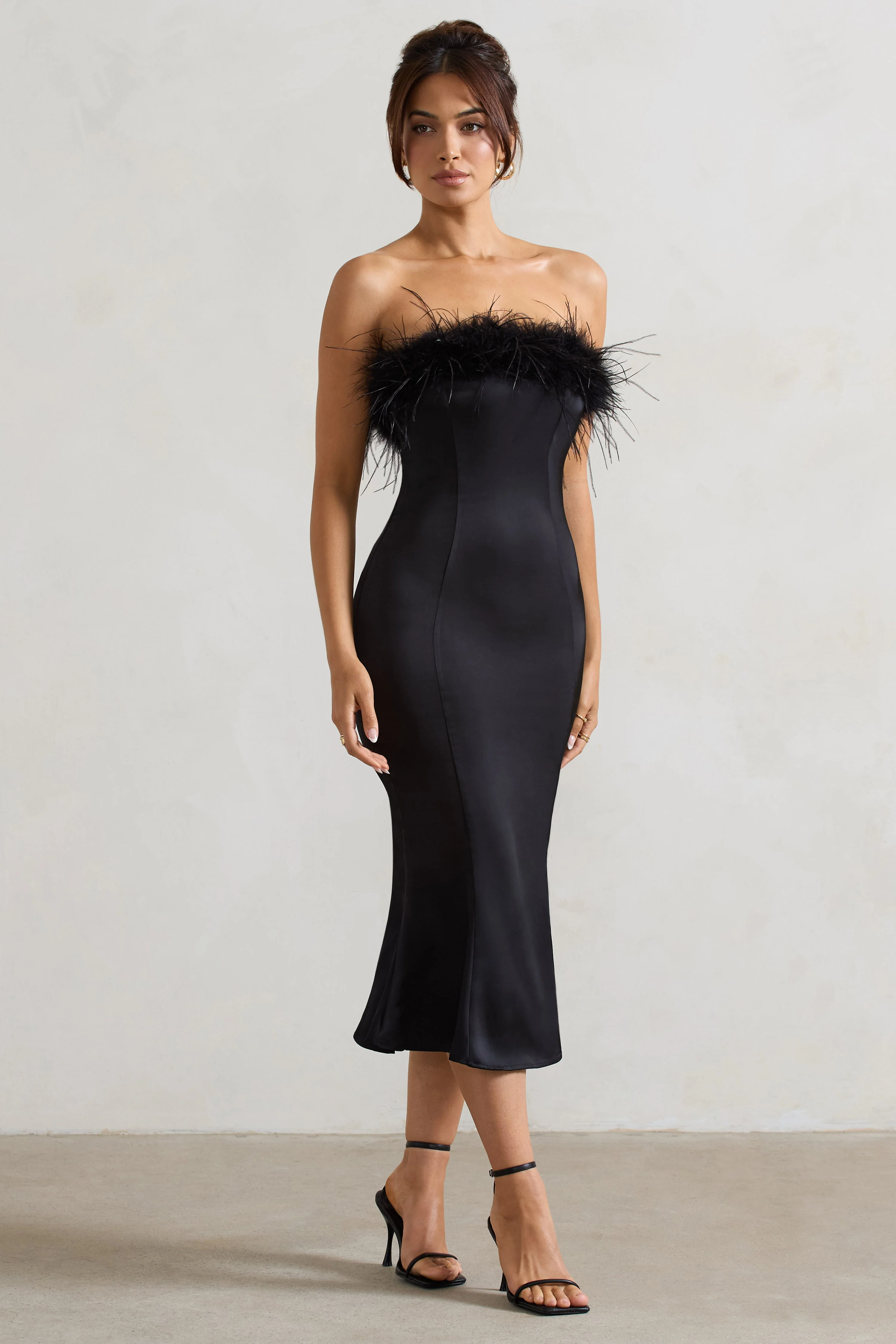 3992-one-and-only-black-satin-feather-trim-bandeau-midi-dress-1.webp