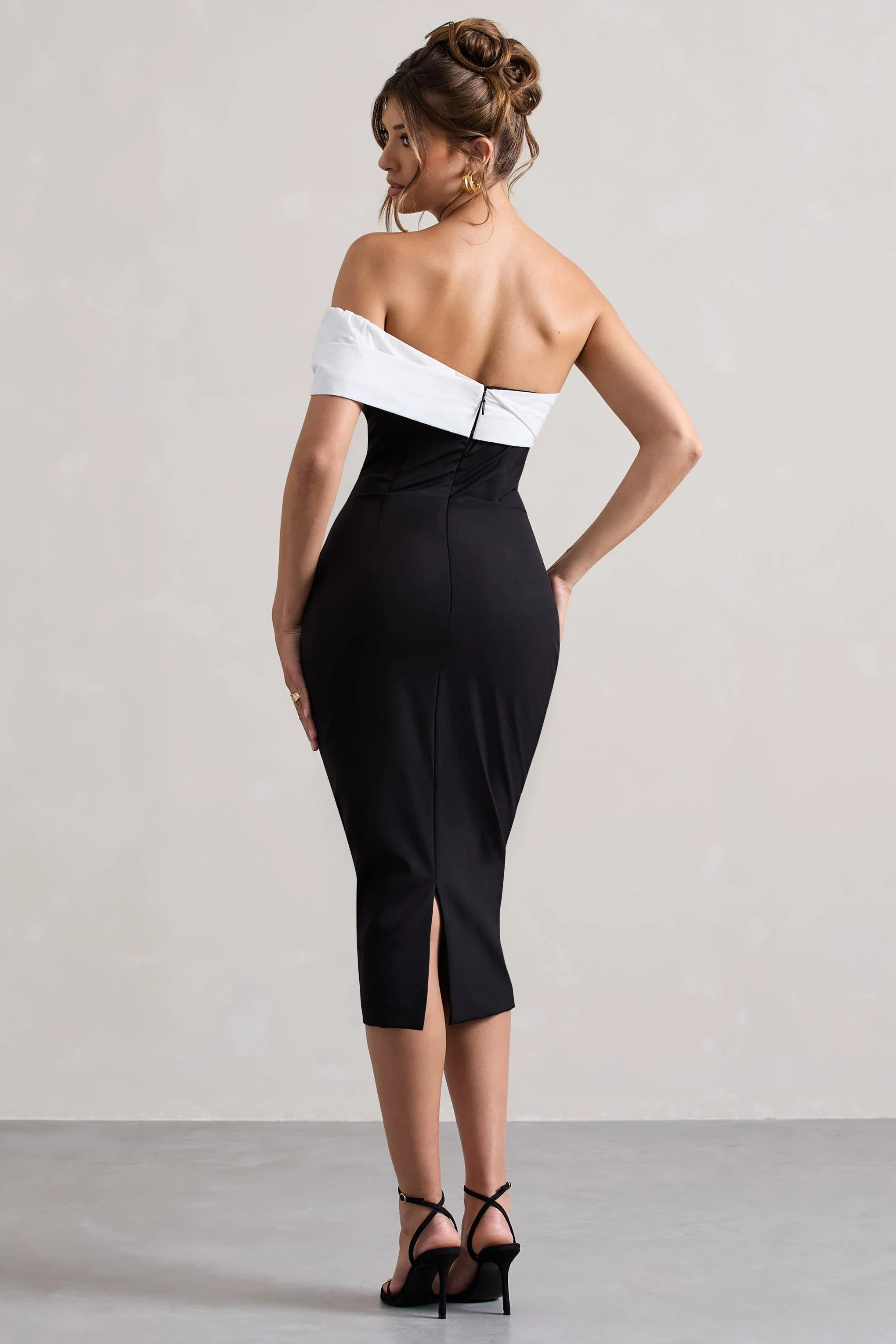 4006-pearl-black-twisted-bardot-tailored-midi-dress-1.webp