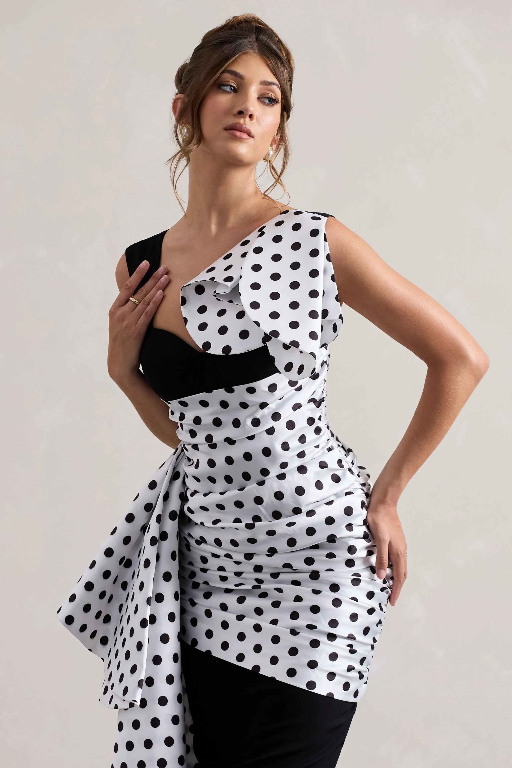 4051-unattainable-black-polka-dot-wrap-midi-dress-volume-drape-1.webp