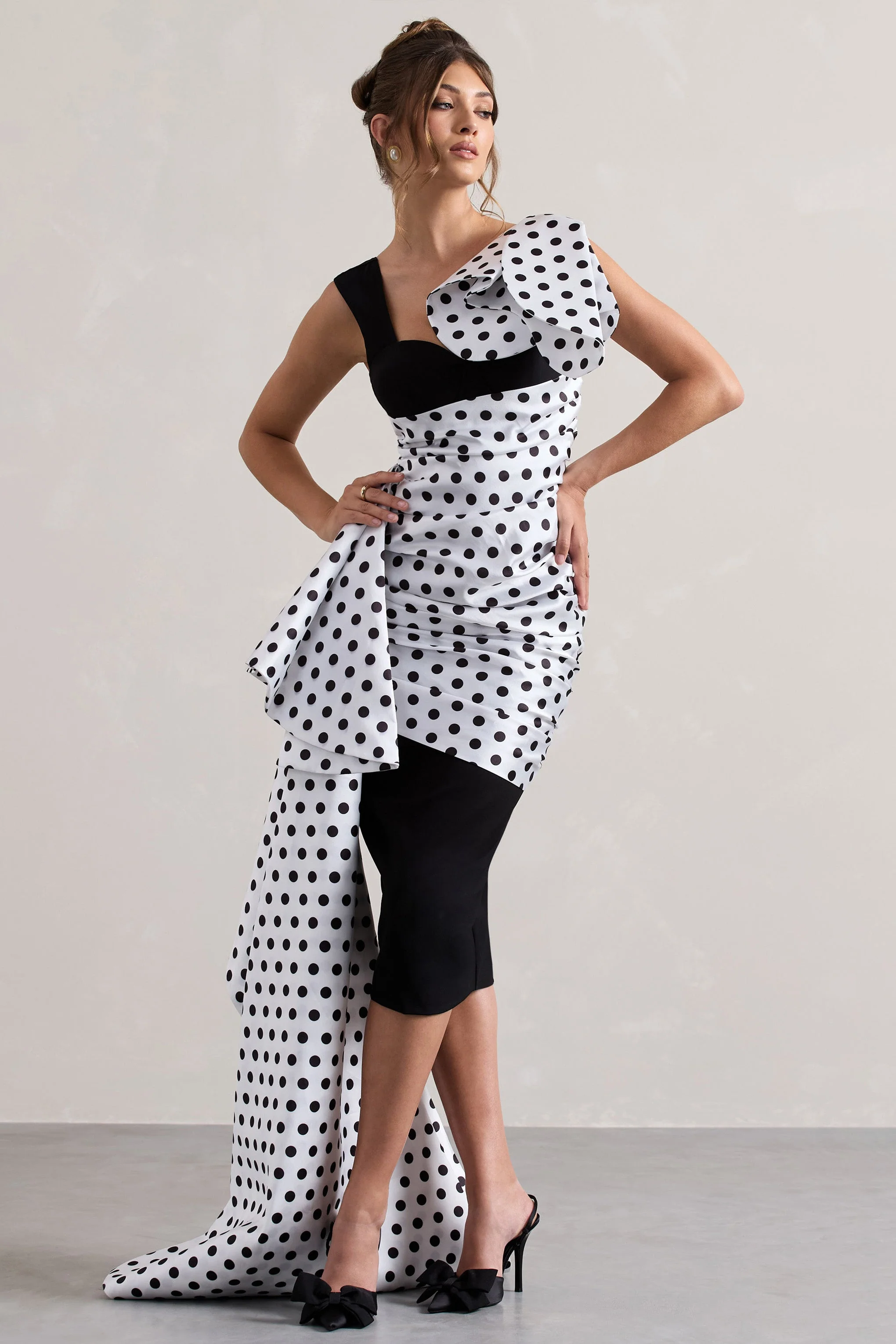 4051-unattainable-black-polka-dot-wrap-midi-dress-volume-drape-1.webp