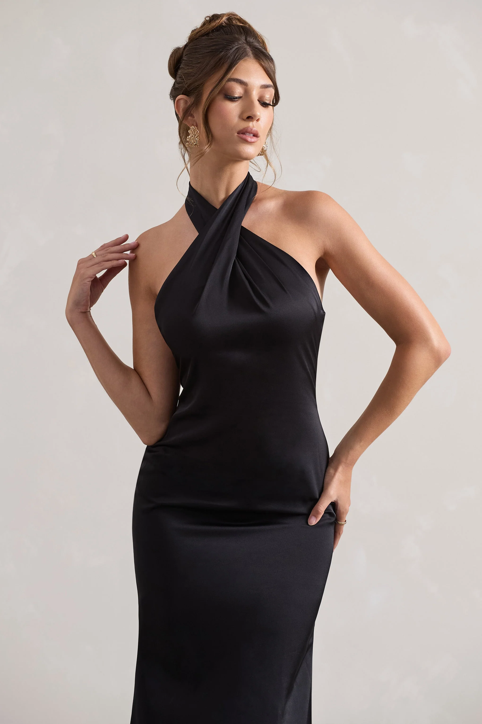 4114-unbeatable-black-satin-cross-over-halter-neck-maxi-dress-1.webp