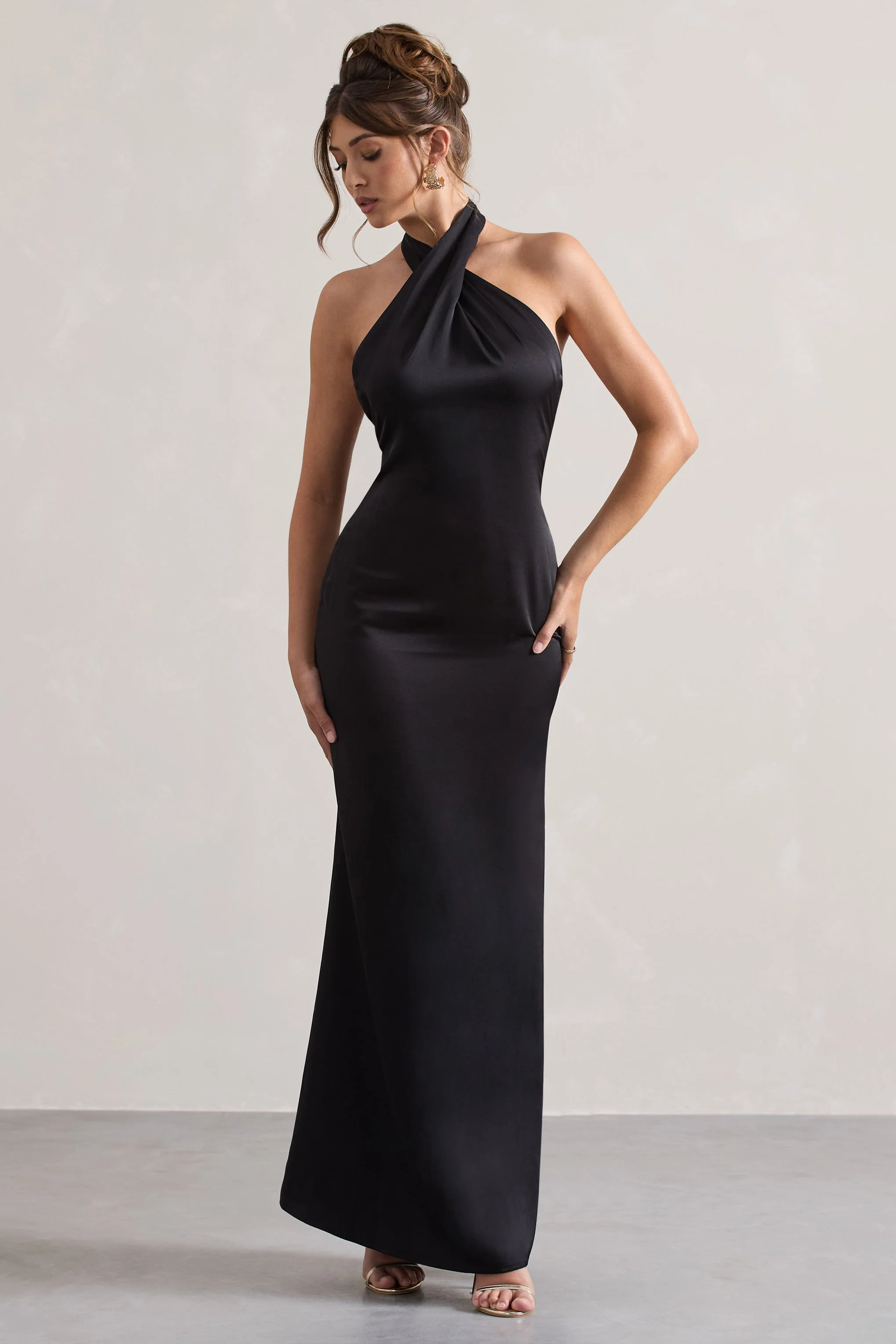 4114-unbeatable-black-satin-cross-over-halter-neck-maxi-dress-1.webp