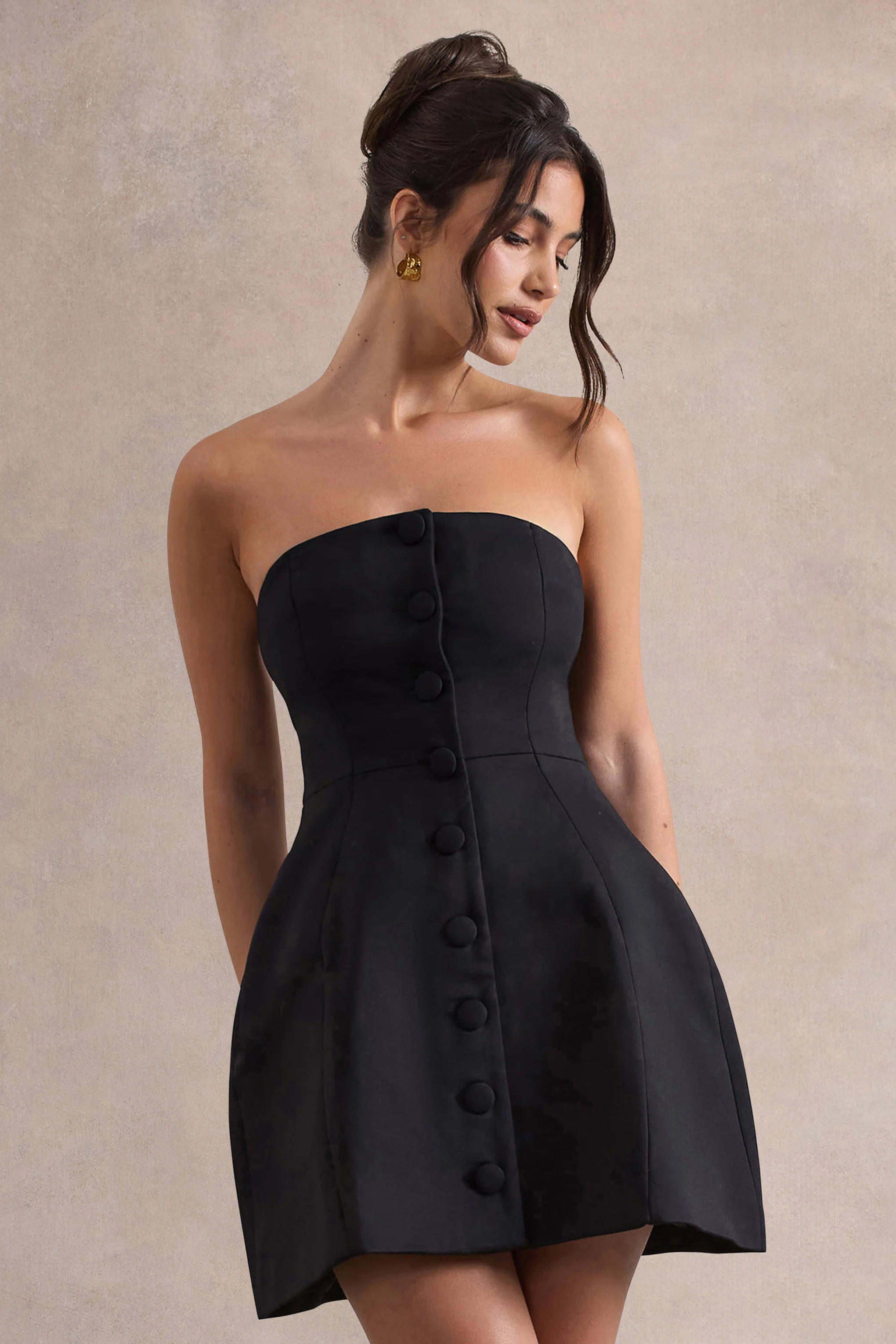 4177-anniston-black-bandeau-tailored-buttoned-mini-dress-1.webp