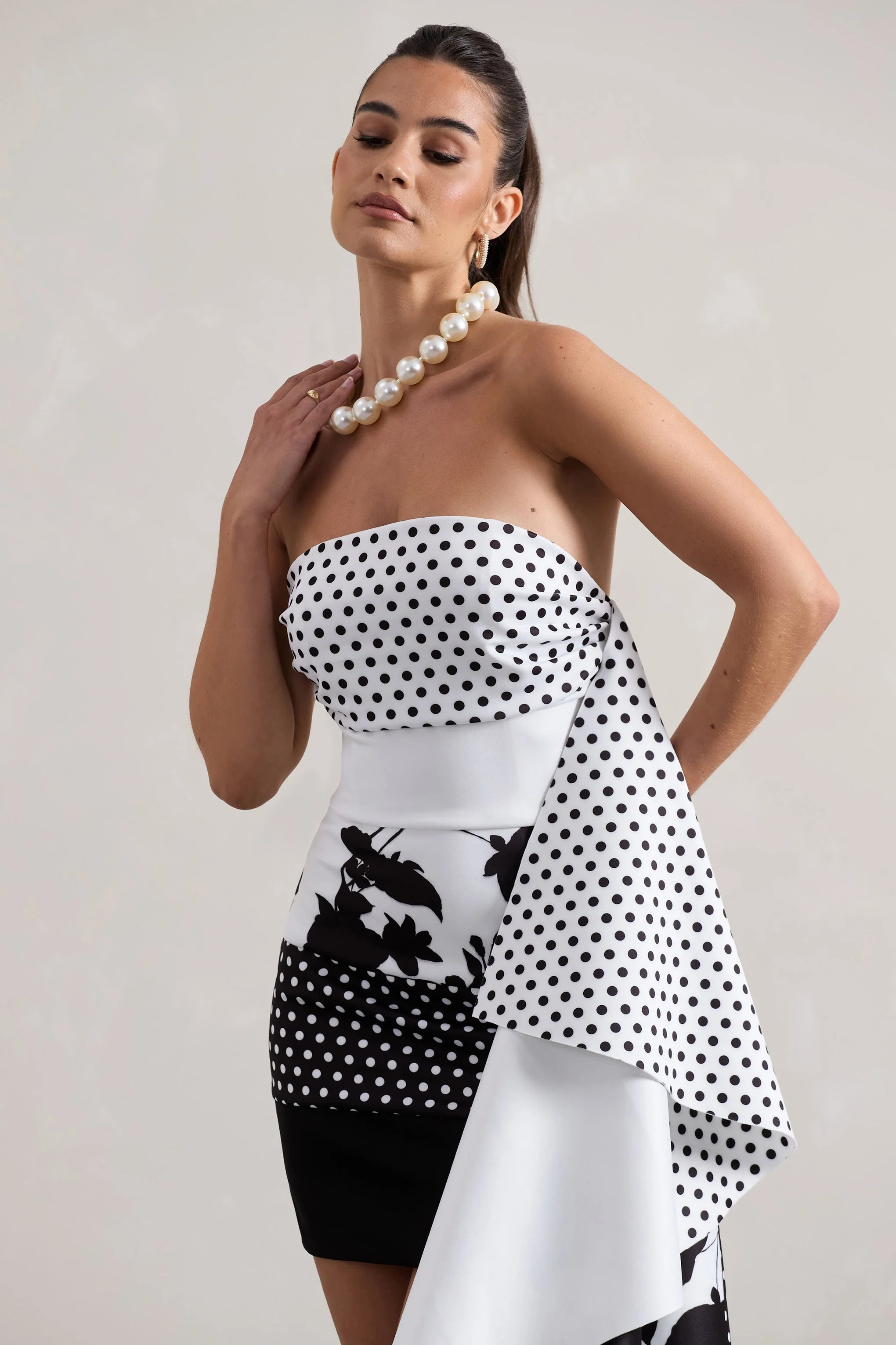4208-variety-multi-print-bandeau-mini-dress-with-ruffled-side-drape-1.webp