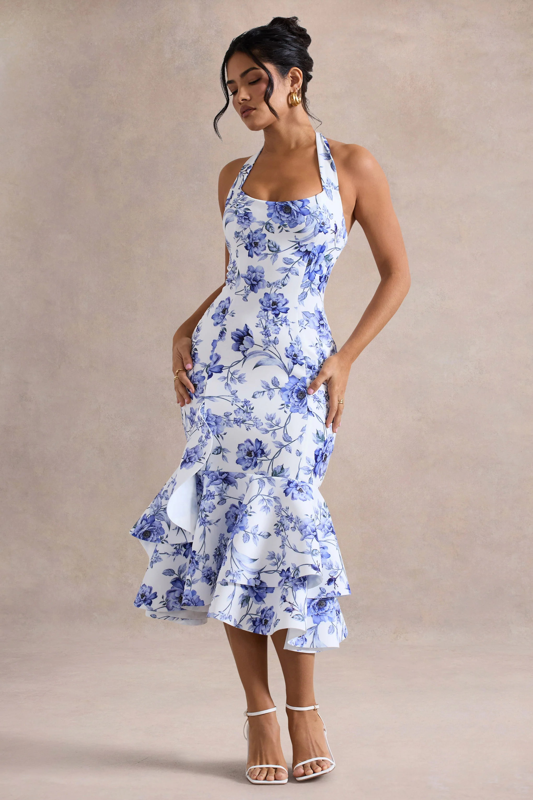 5305-arla-blue-floral-halter-neck-ruffle-trim-midi-dress-1.webp
