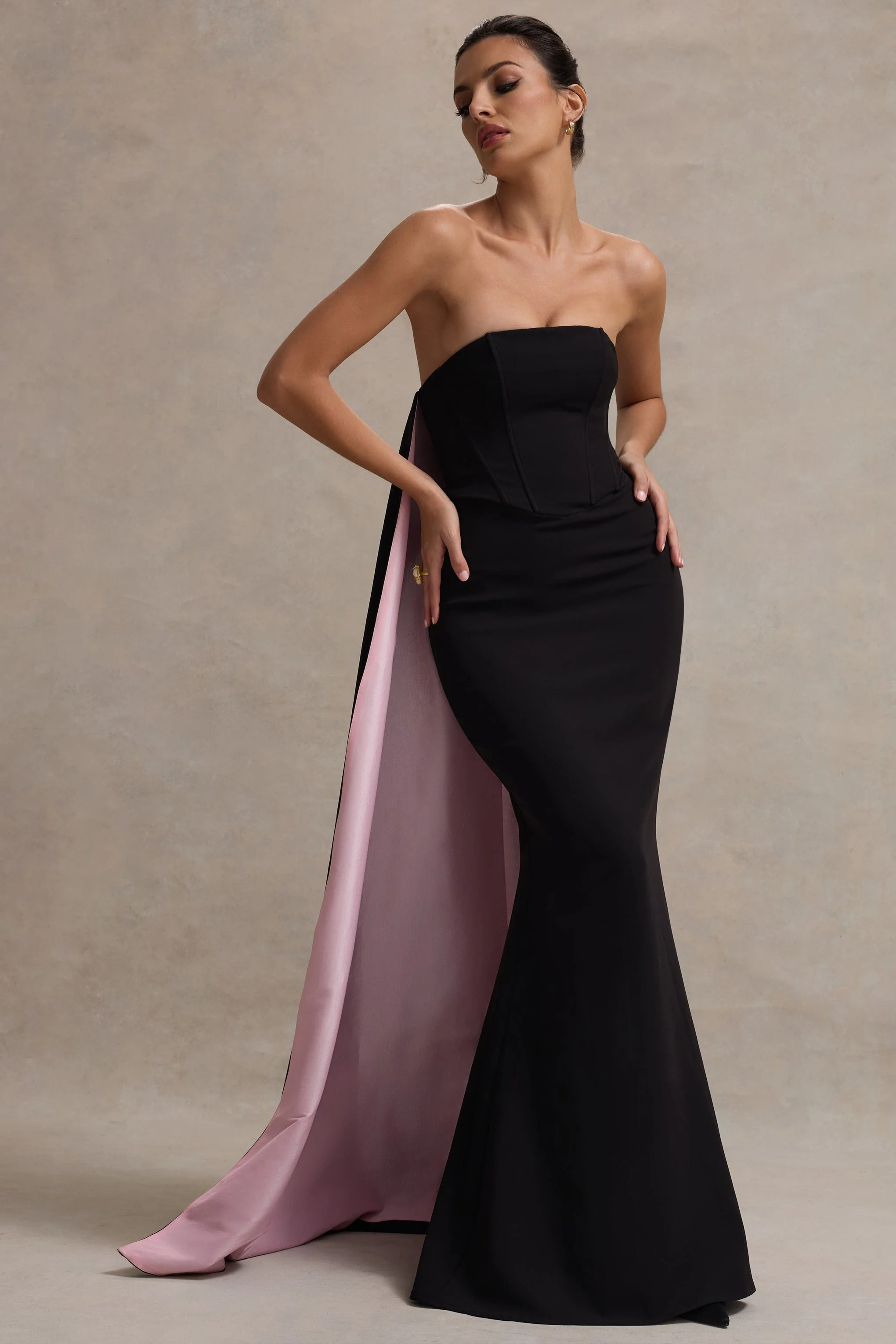 5319-she-s-trouble-black-bandeau-maxi-dress-with-pink-cape-1.webp
