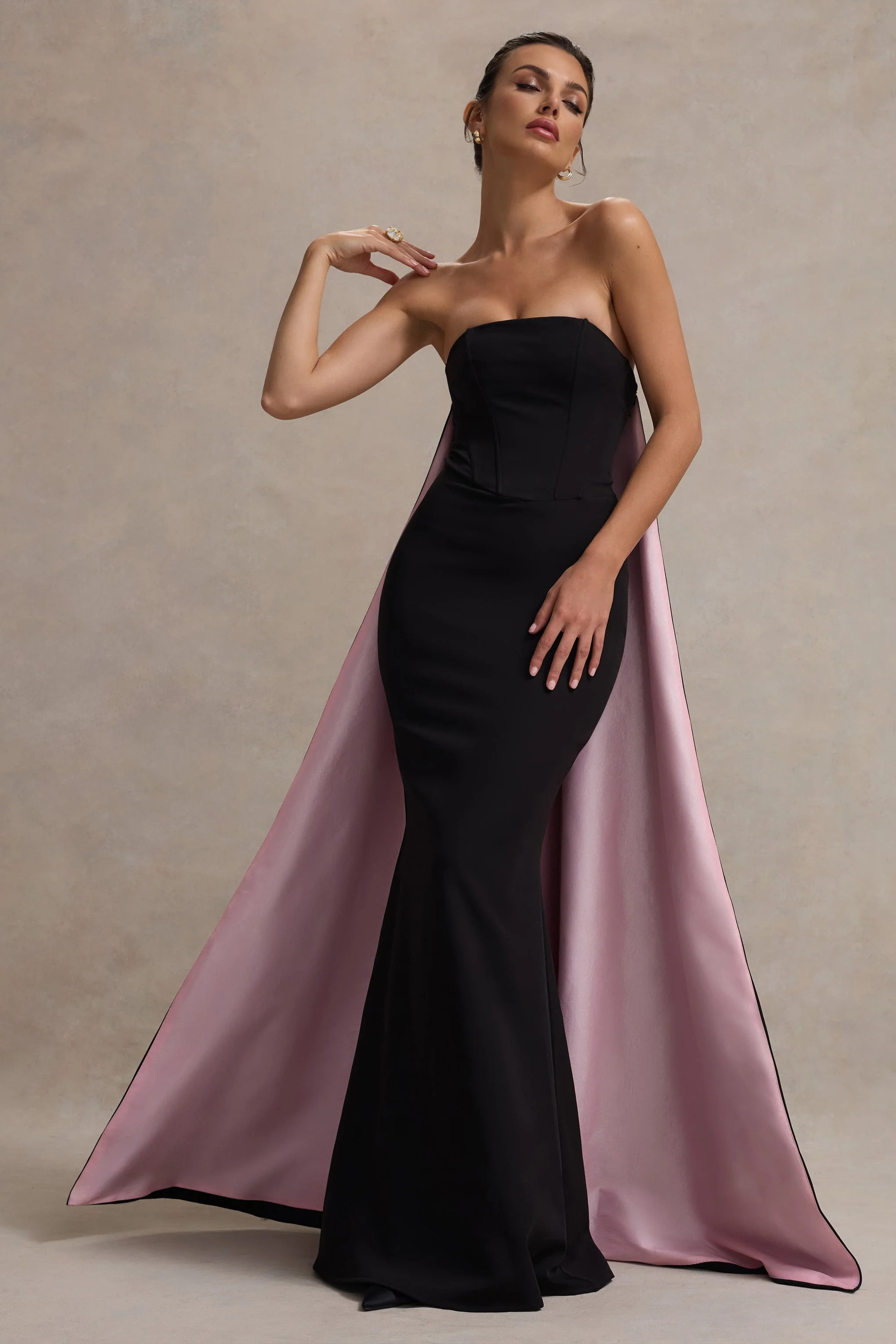 5319-she-s-trouble-black-bandeau-maxi-dress-with-pink-cape-1.webp