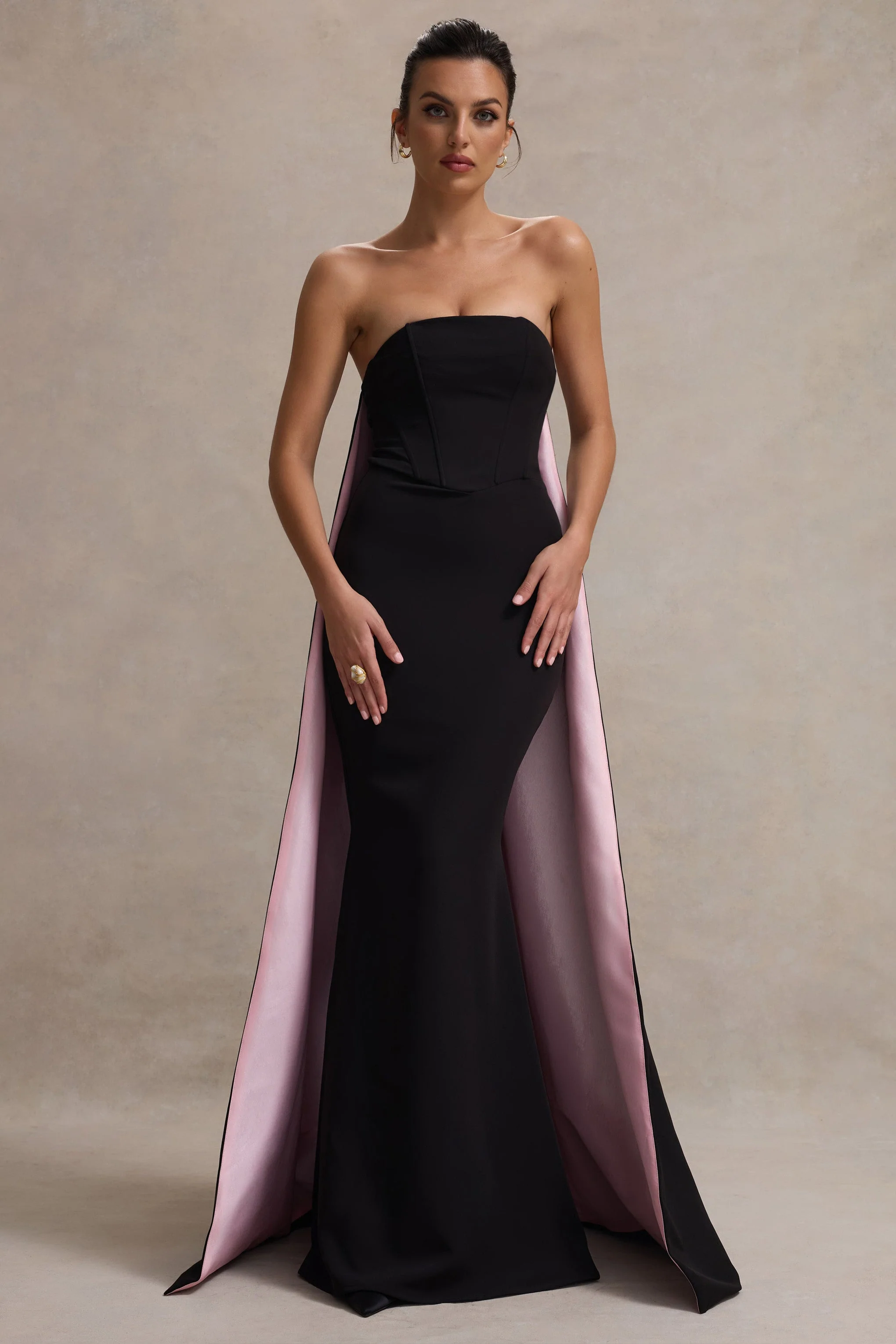 5319-she-s-trouble-black-bandeau-maxi-dress-with-pink-cape-1.webp