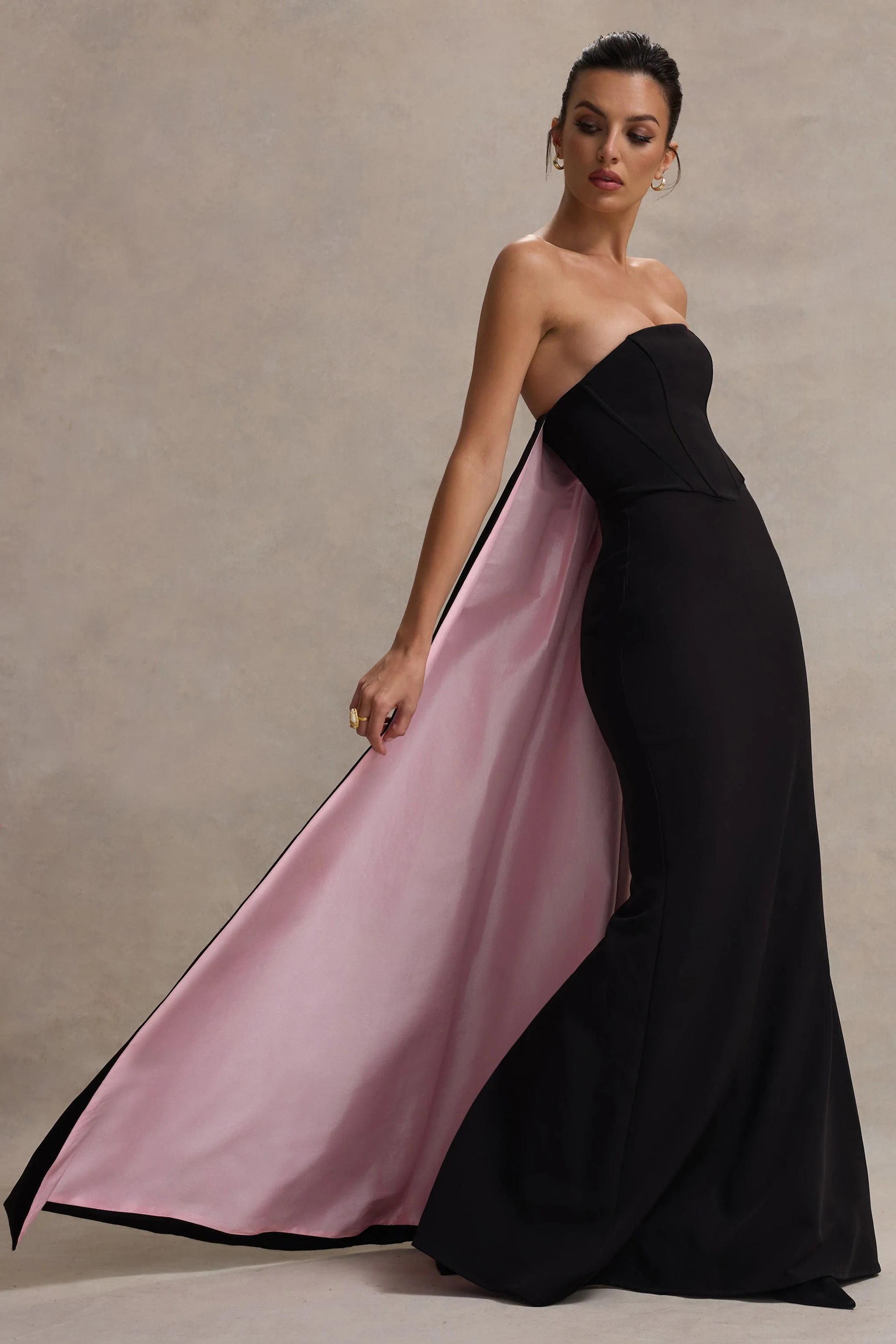 5319-she-s-trouble-black-bandeau-maxi-dress-with-pink-cape-1.webp