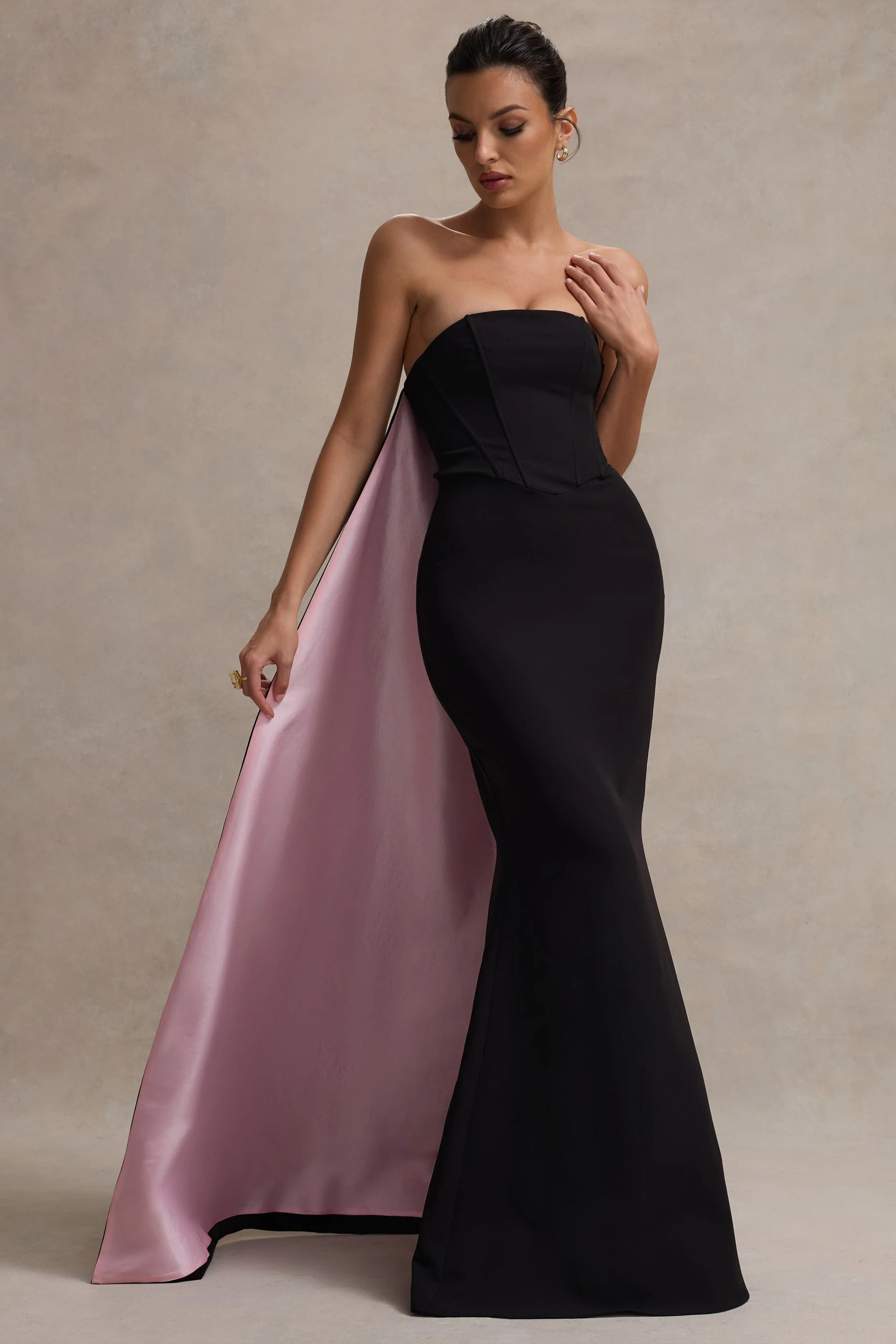 5319-she-s-trouble-black-bandeau-maxi-dress-with-pink-cape-1.webp