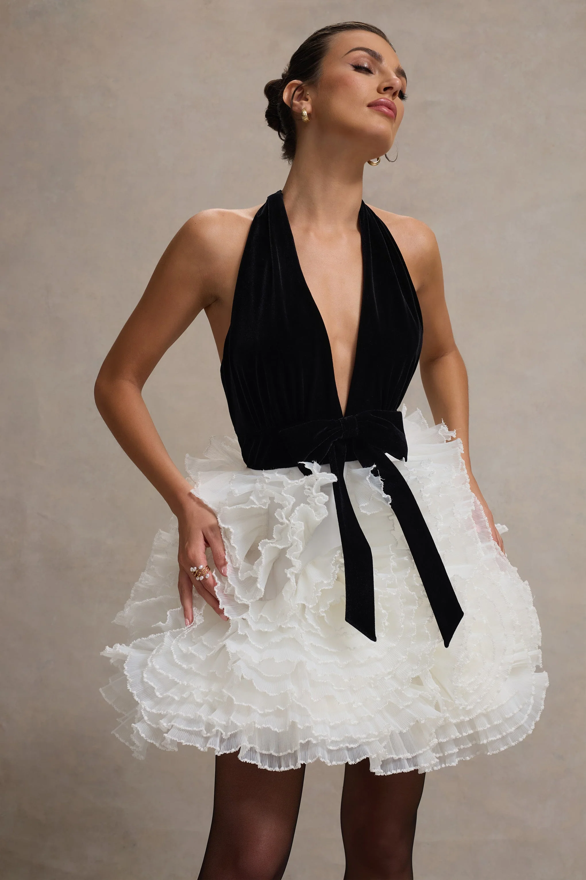 5347-meringue-black-velvet-plunge-neck-mini-dress-with-tulle-skirt-1.webp