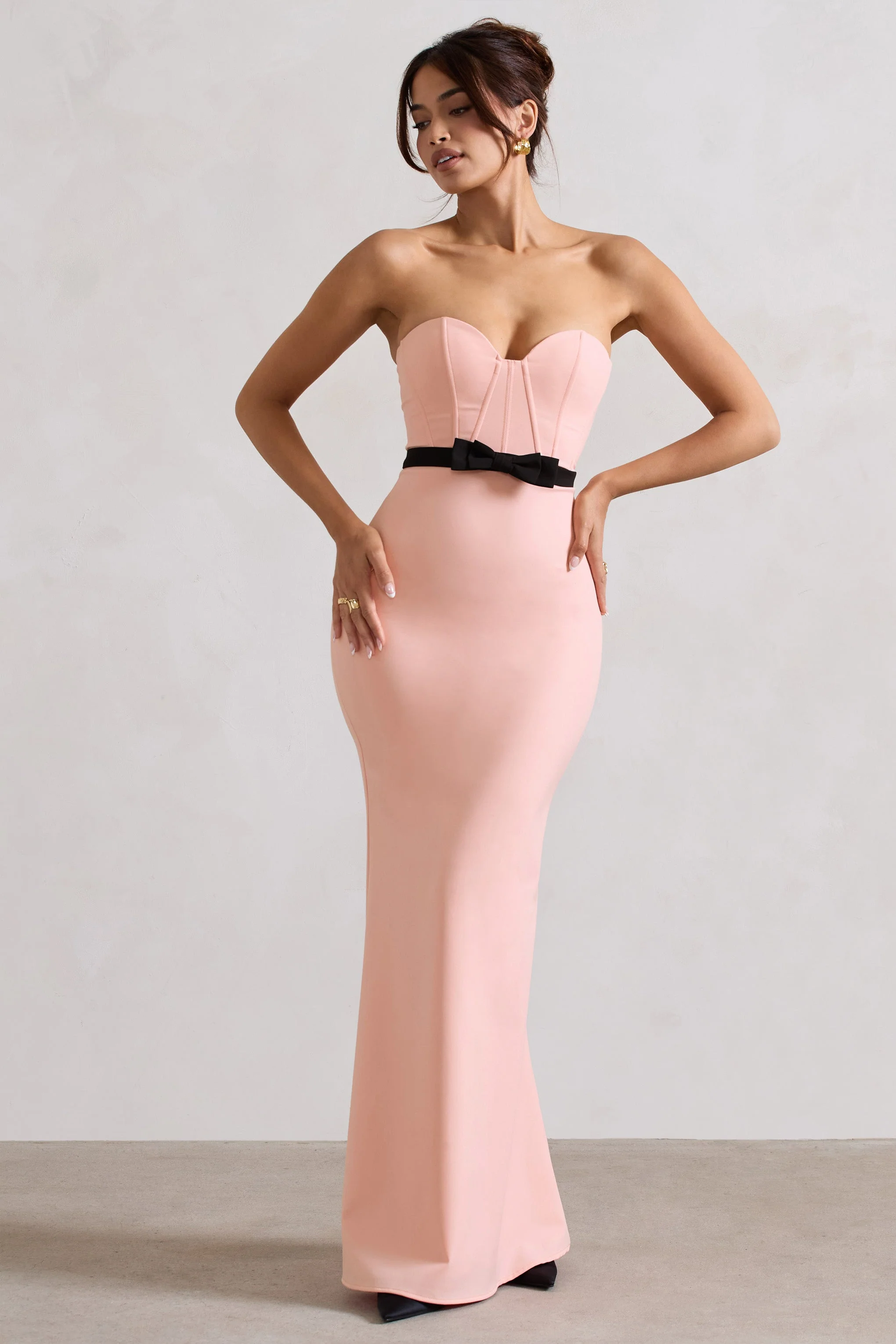 5417-albi-pink-structured-strapless-corset-maxi-dress-with-bow-1.webp