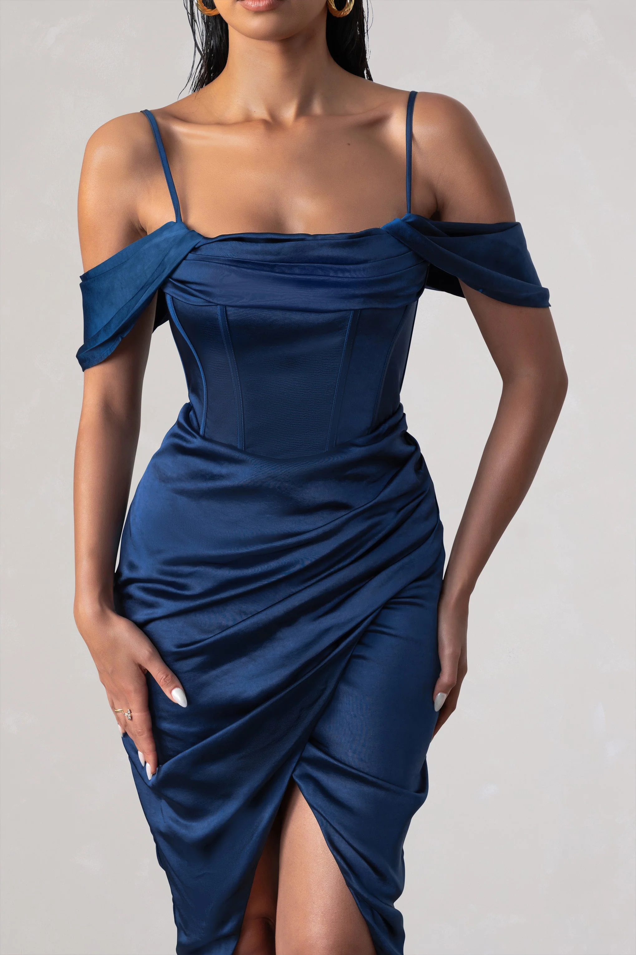 543-deserving-navy-satin-bardot-sleeve-corset-wrap-midi-dress-1.webp