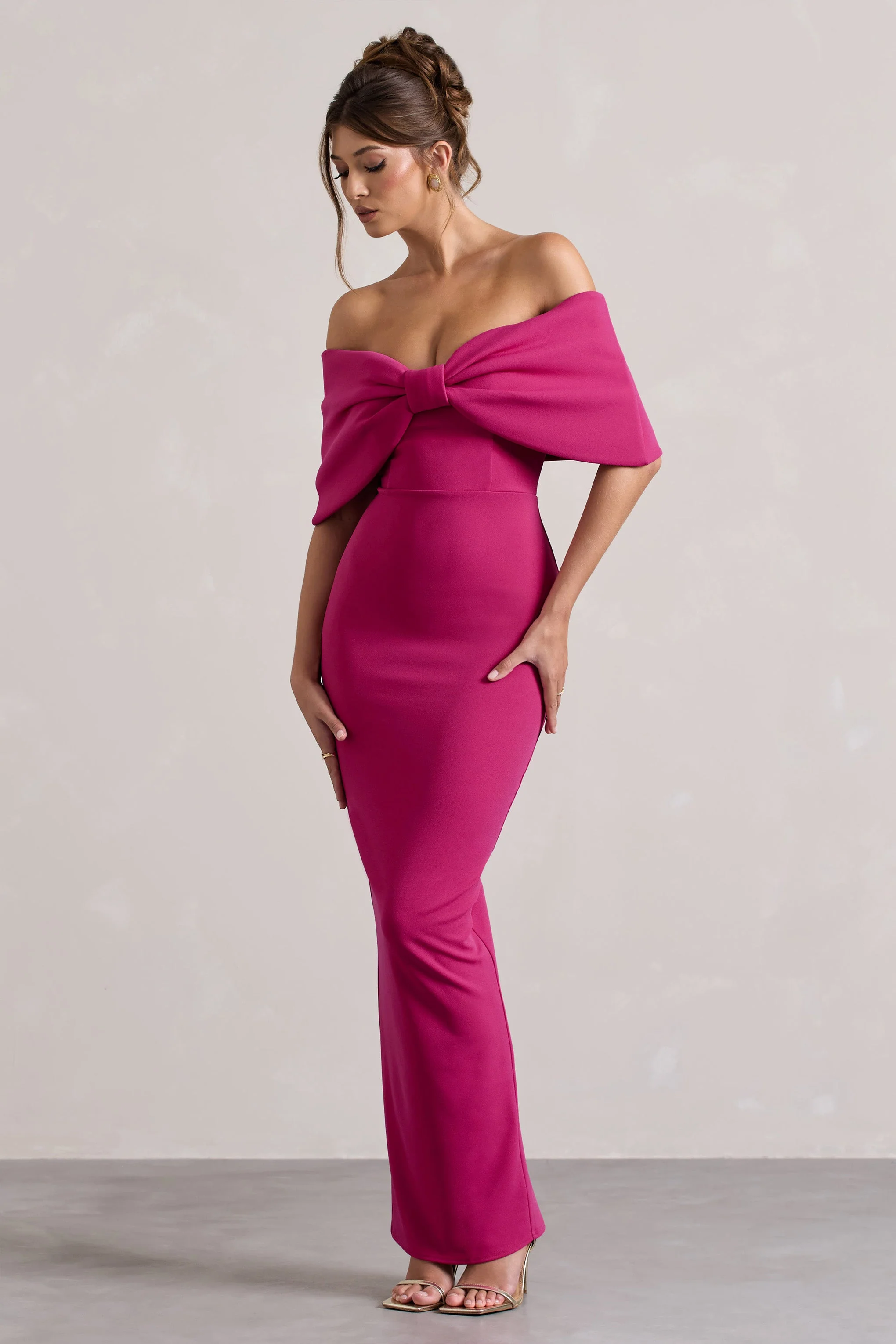 5501-cornelia-hot-pink-strapless-maxi-dress-with-oversized-bow-1.webp