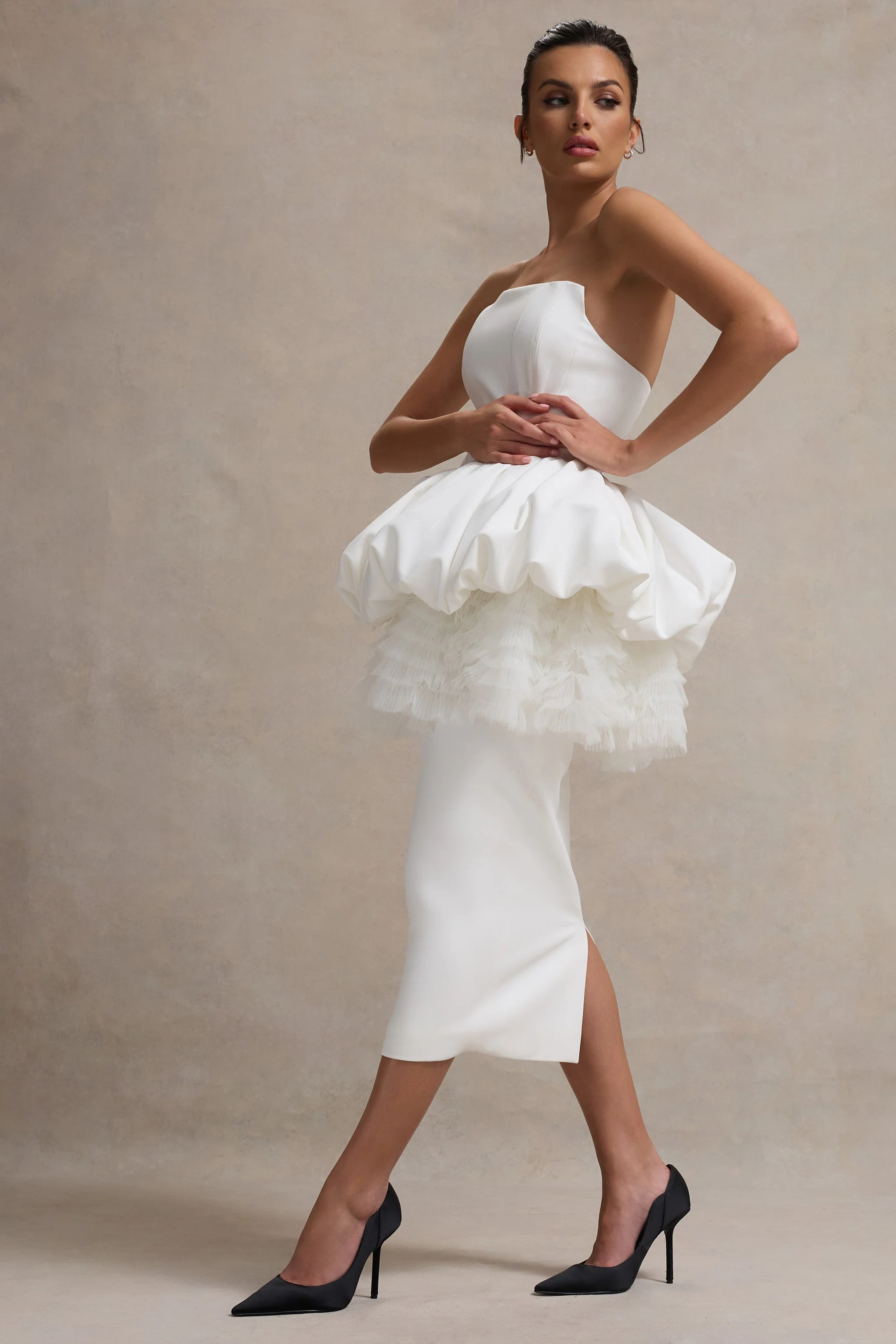 5598-jones-white-strapless-midi-dress-with-tulle-peplum-waist-1.webp