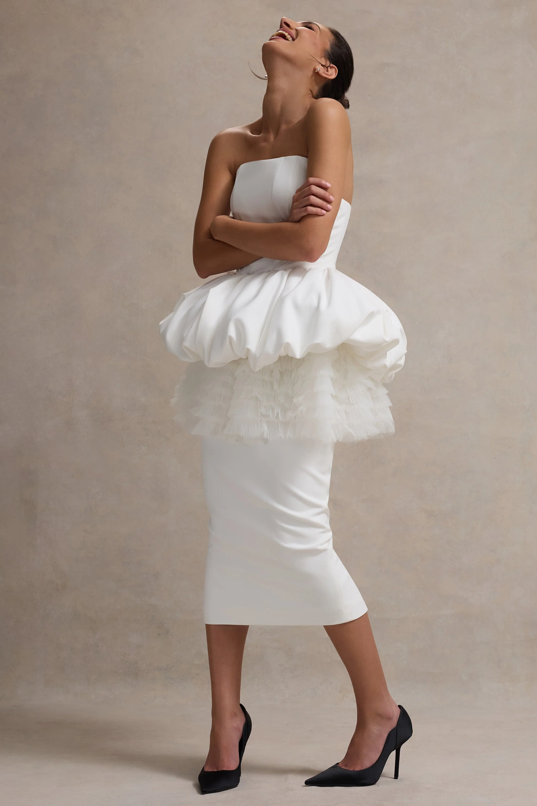 5598-jones-white-strapless-midi-dress-with-tulle-peplum-waist-1.webp
