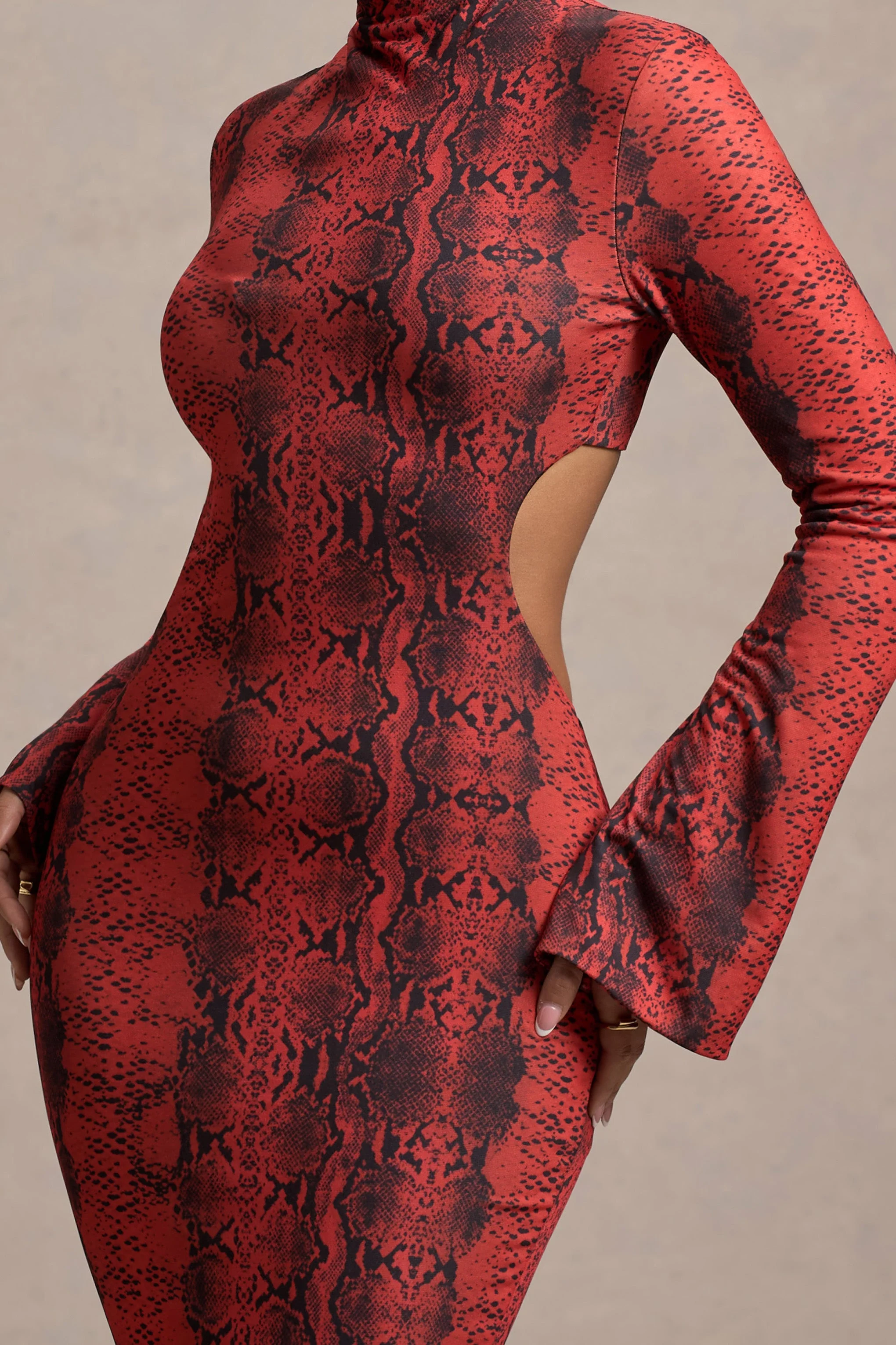5974-arabia-red-snake-print-high-neck-cut-out-maxi-dress-1.webp