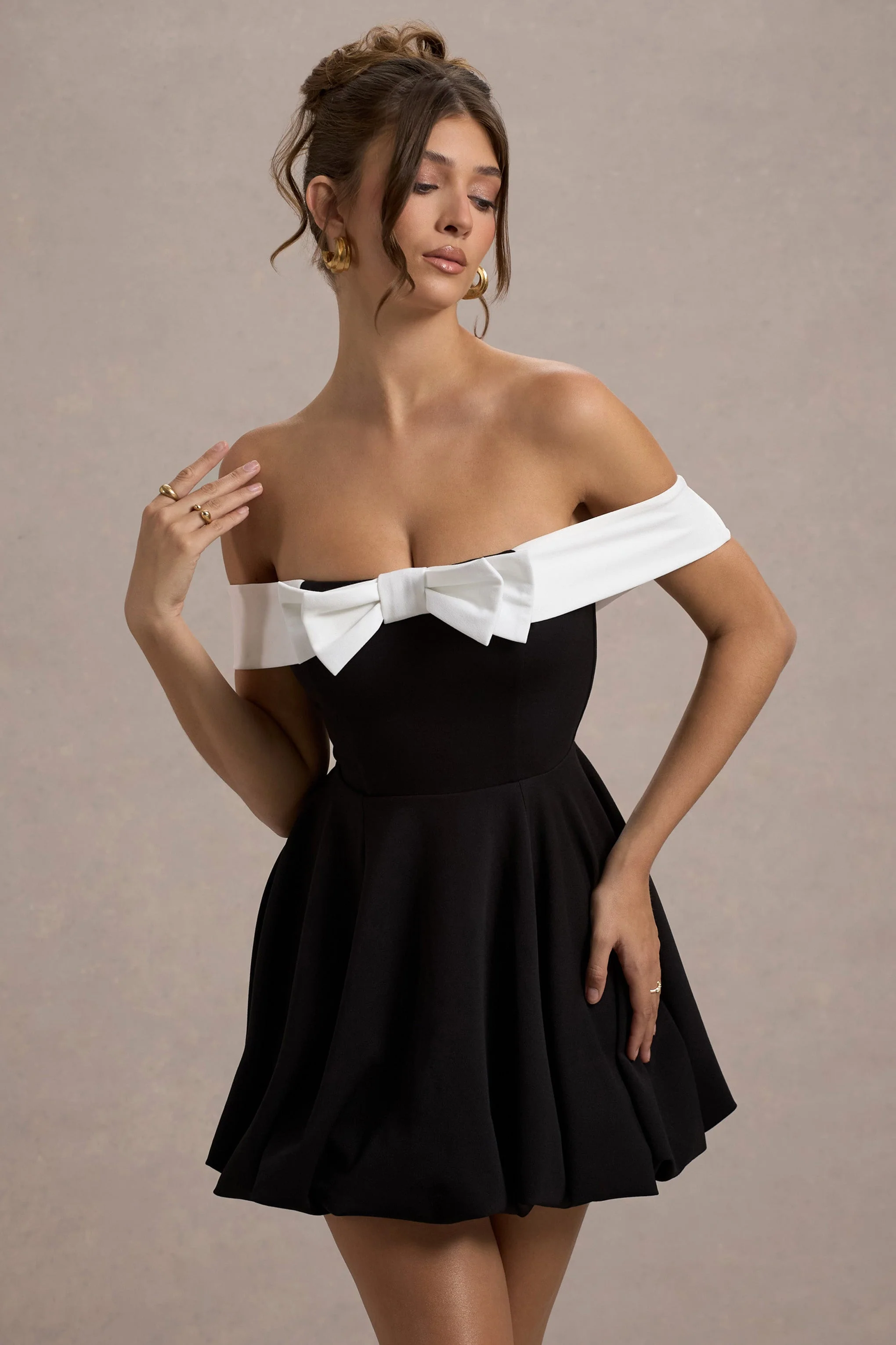 6440-minimoiselle-black-white-bow-bardot-mini-dress-with-puff-ball-skirt-1.webp