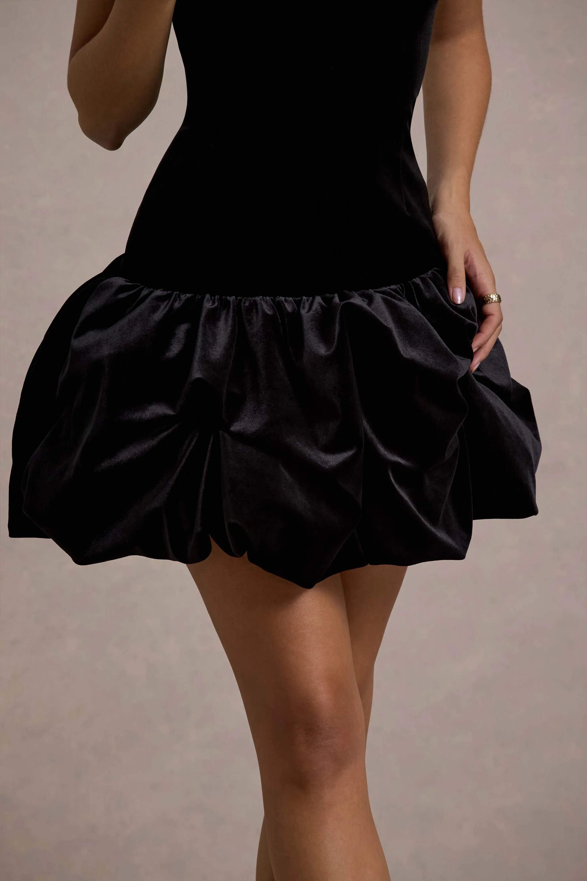 6874-sutton-black-velvet-square-neck-ruffle-hem-mini-dress-1.webp