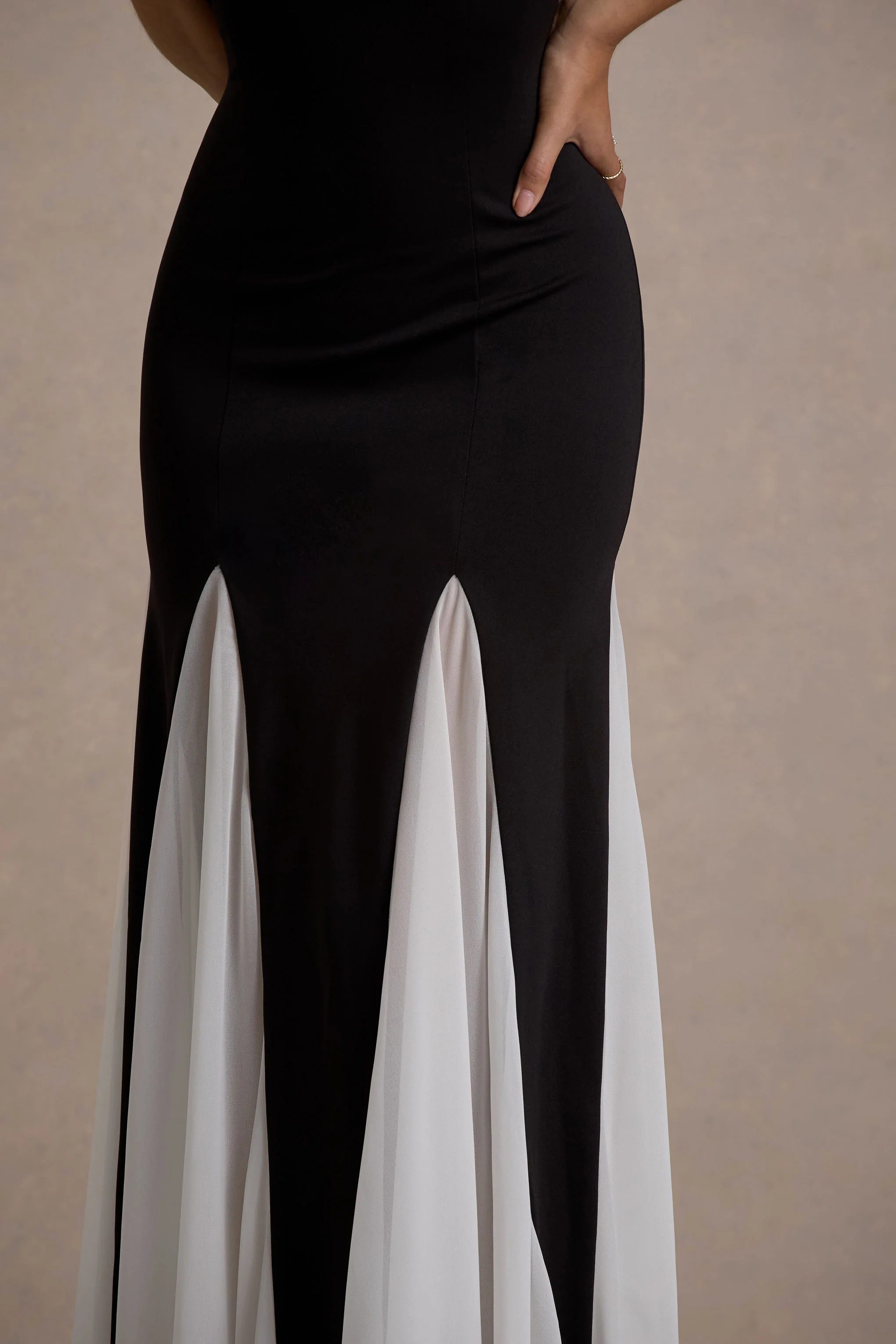 6986-litzy-black-high-neck-maxi-dress-with-white-chiffon-trim-1.webp