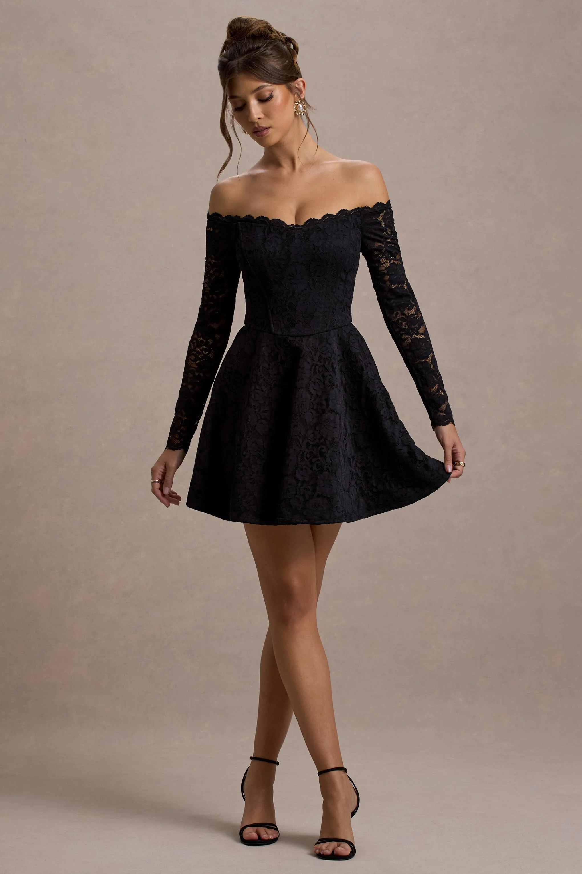 7063-alliste-black-lace-bardot-mini-dress-1.webp