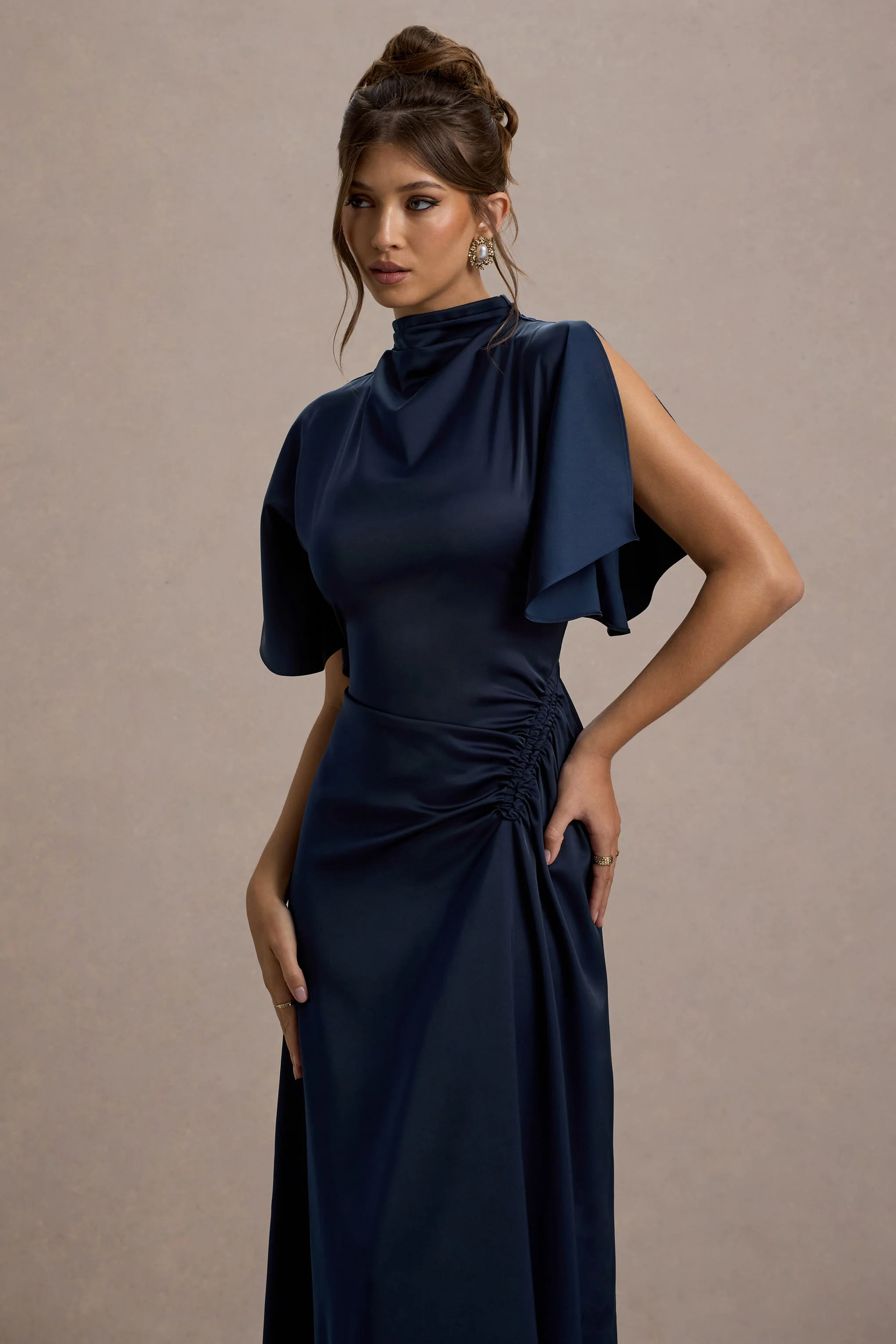 7070-audley-navy-satin-high-neck-flutter-sleeve-maxi-dress-1.webp