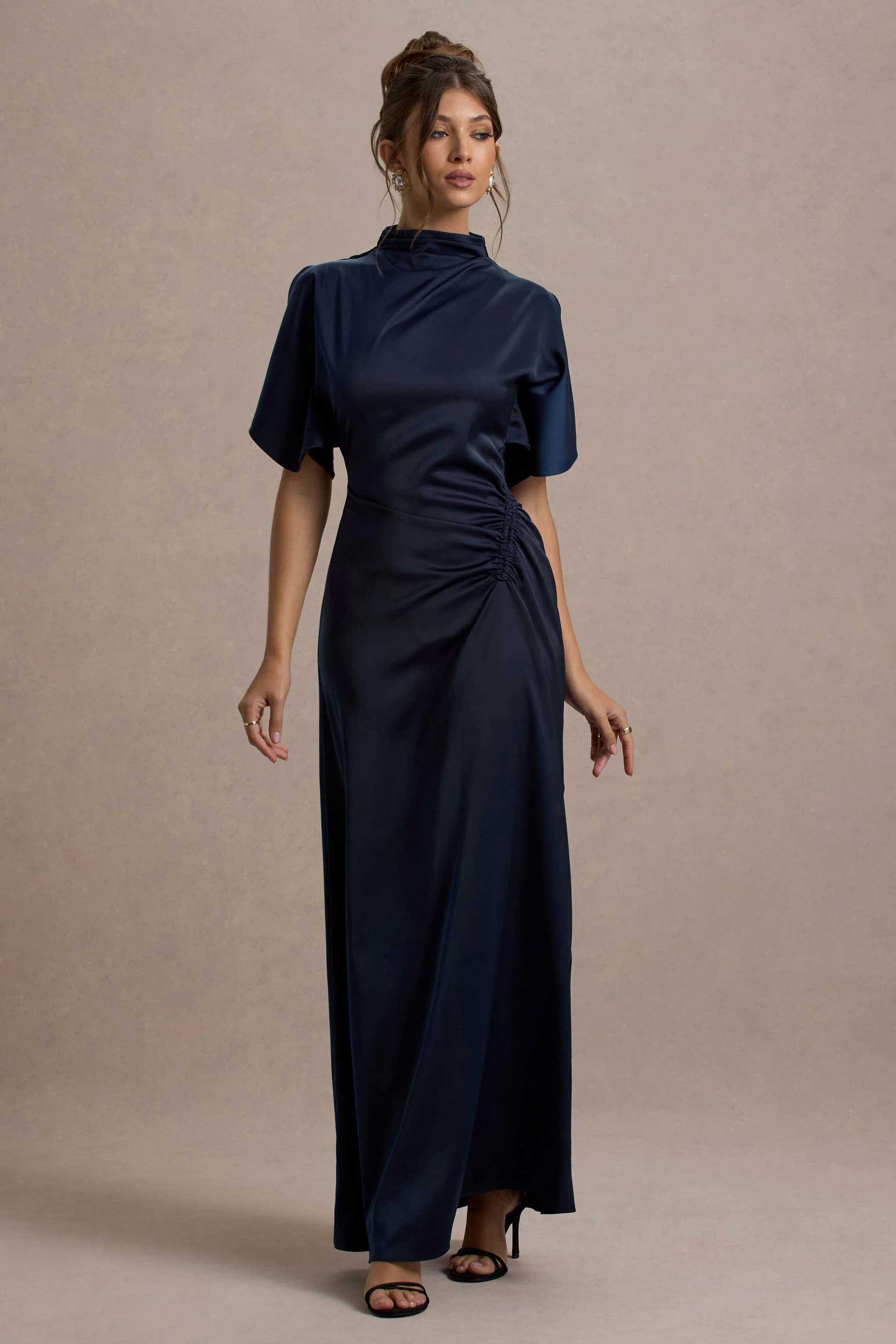7070-audley-navy-satin-high-neck-flutter-sleeve-maxi-dress-1.webp