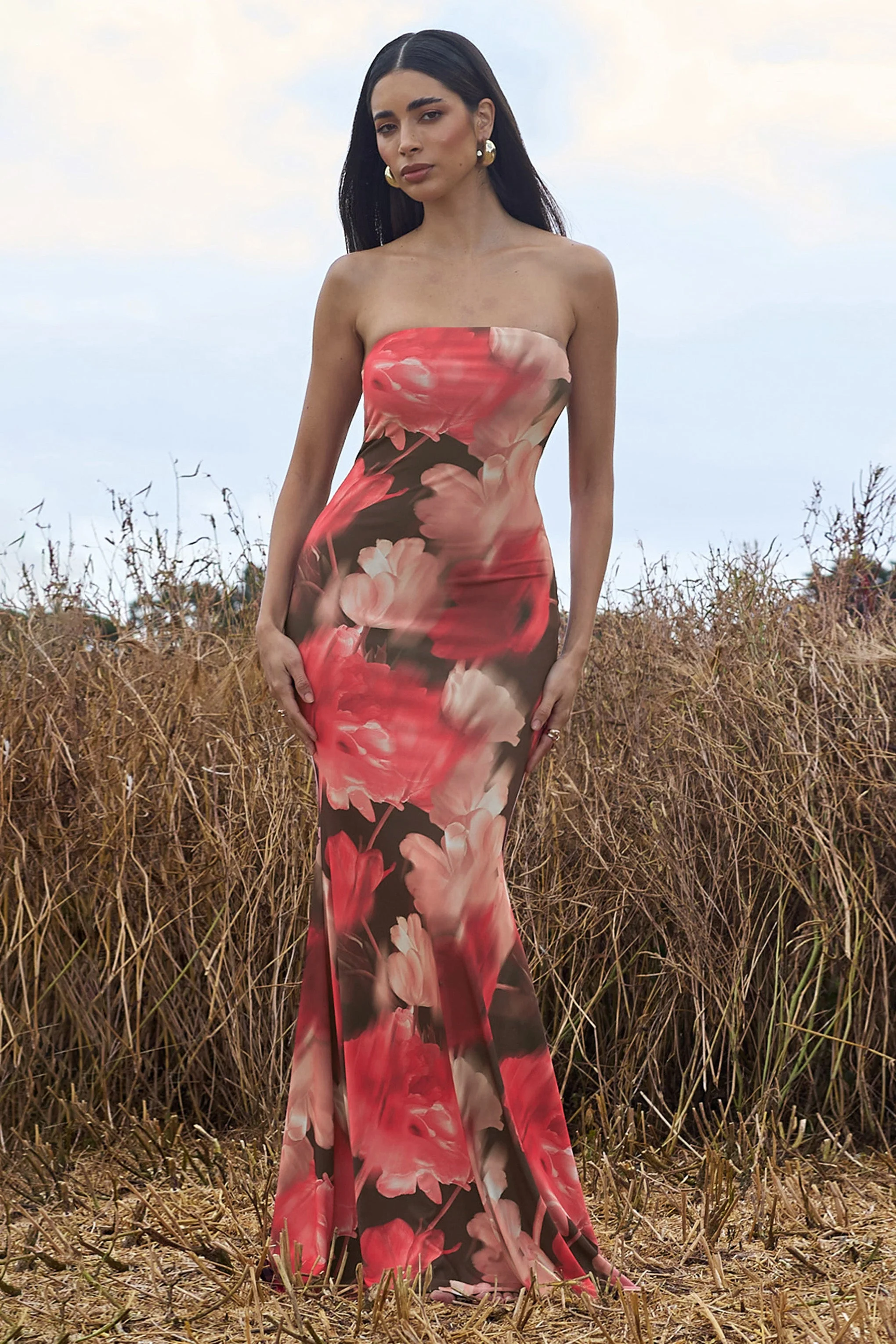 7326-ceremony-red-floral-print-bandeau-fishtail-maxi-dress-1.webp