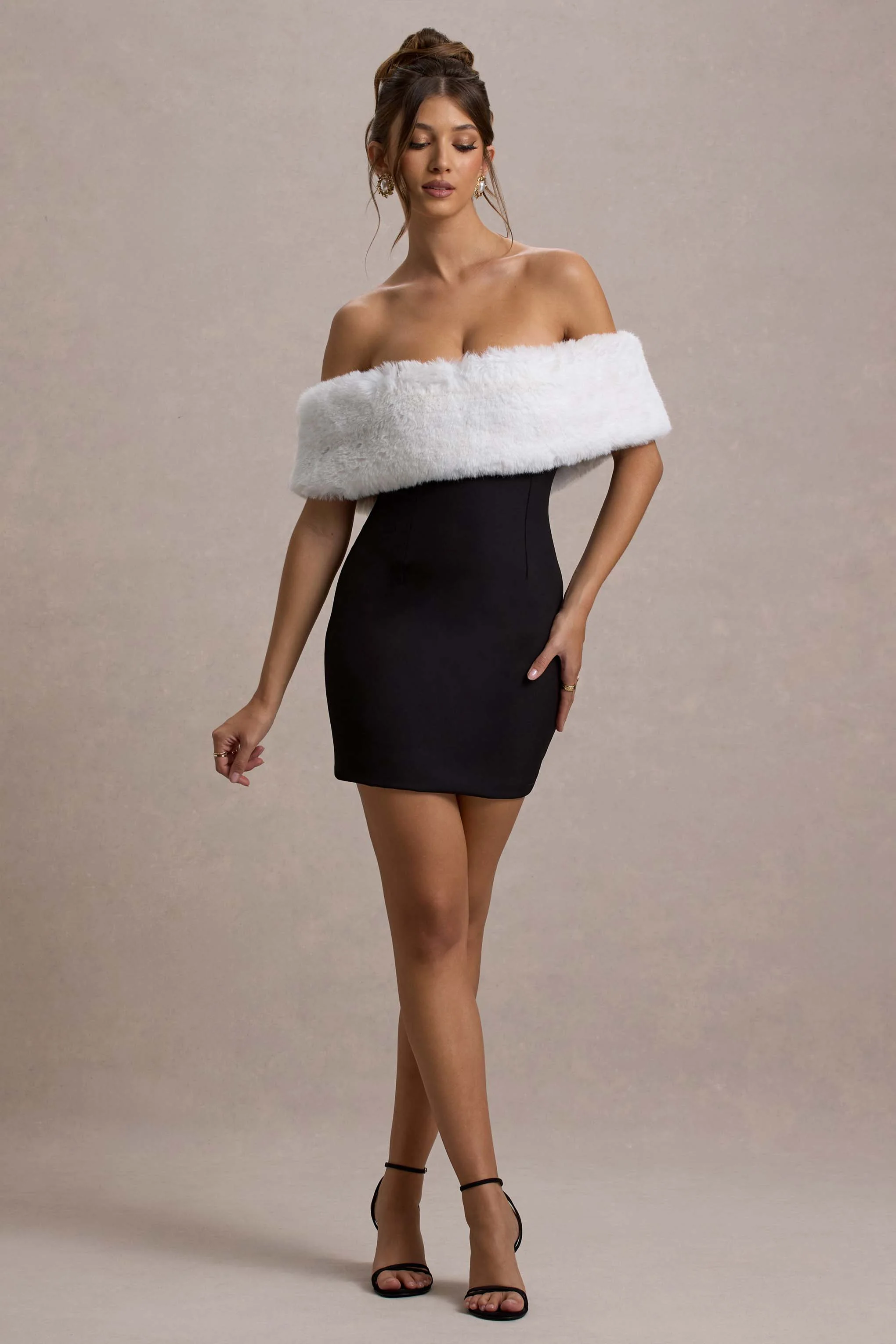 7479-little-luxe-black-bardot-mini-dress-with-white-fur-trim-1.webp