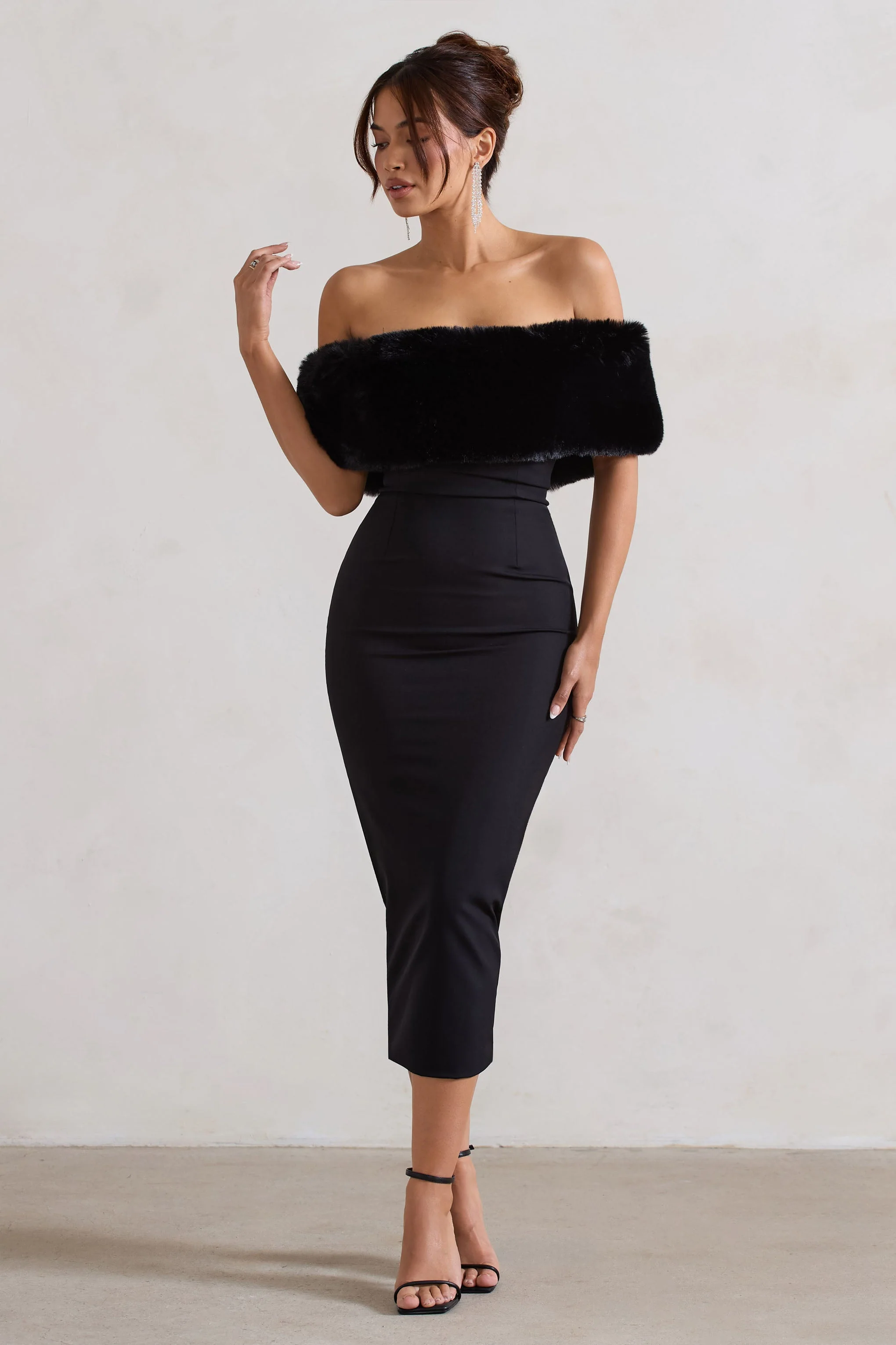 7712-zia-black-bardot-midi-dress-with-fur-trim-1.webp