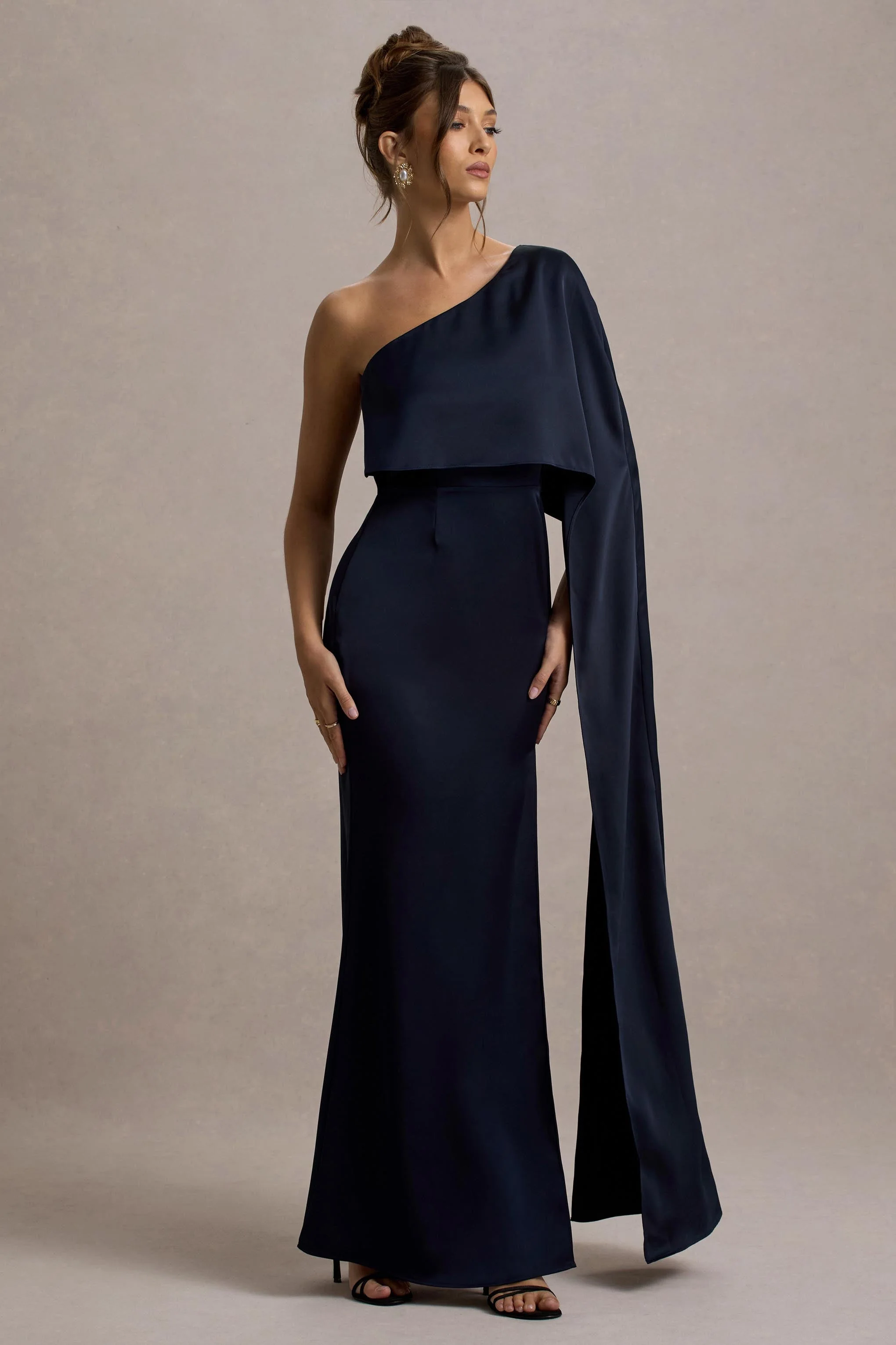 8048-amora-navy-satin-asymmetric-cape-sleeve-split-maxi-dress-1.webp