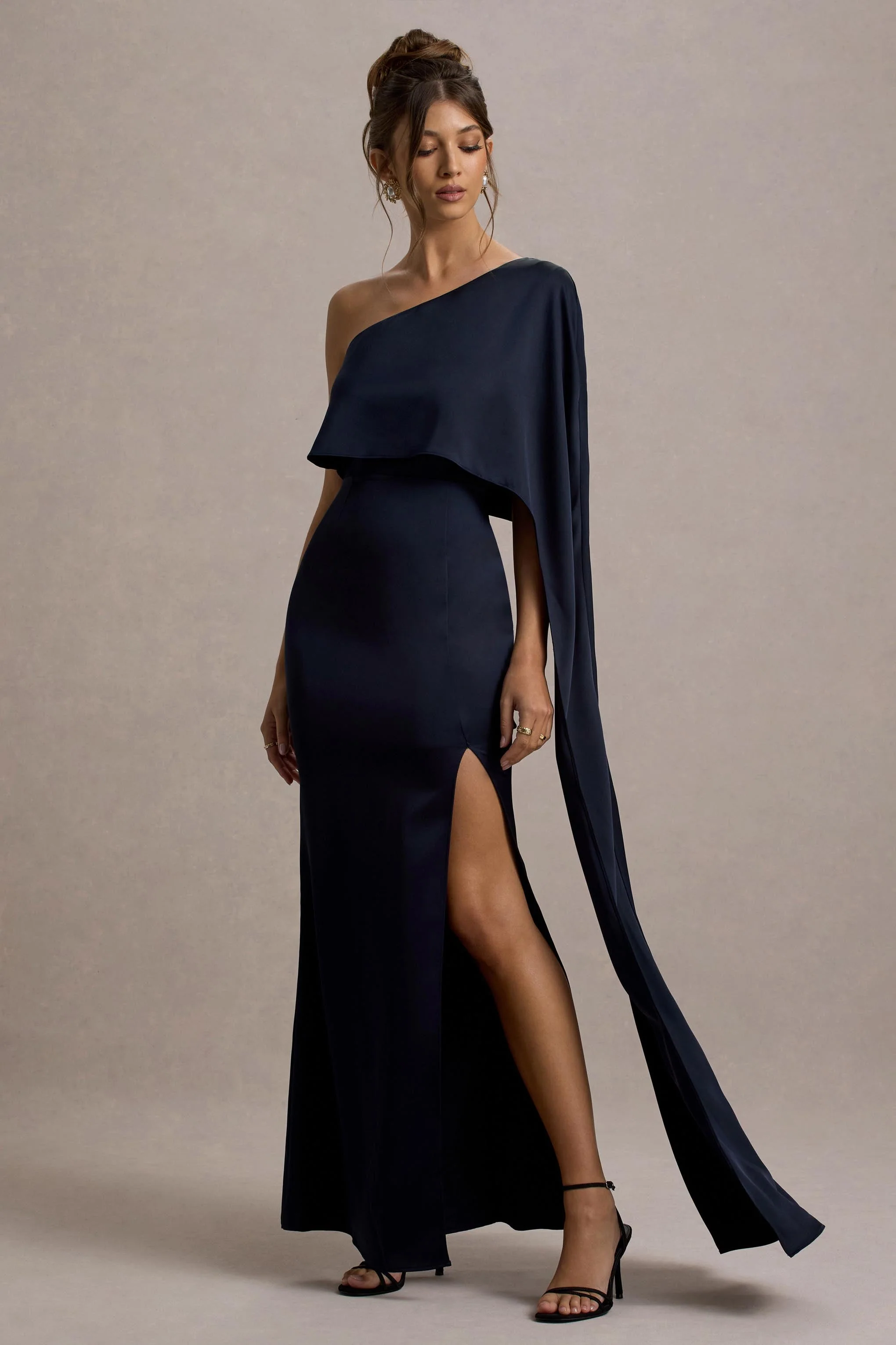 8048-amora-navy-satin-asymmetric-cape-sleeve-split-maxi-dress-1.webp