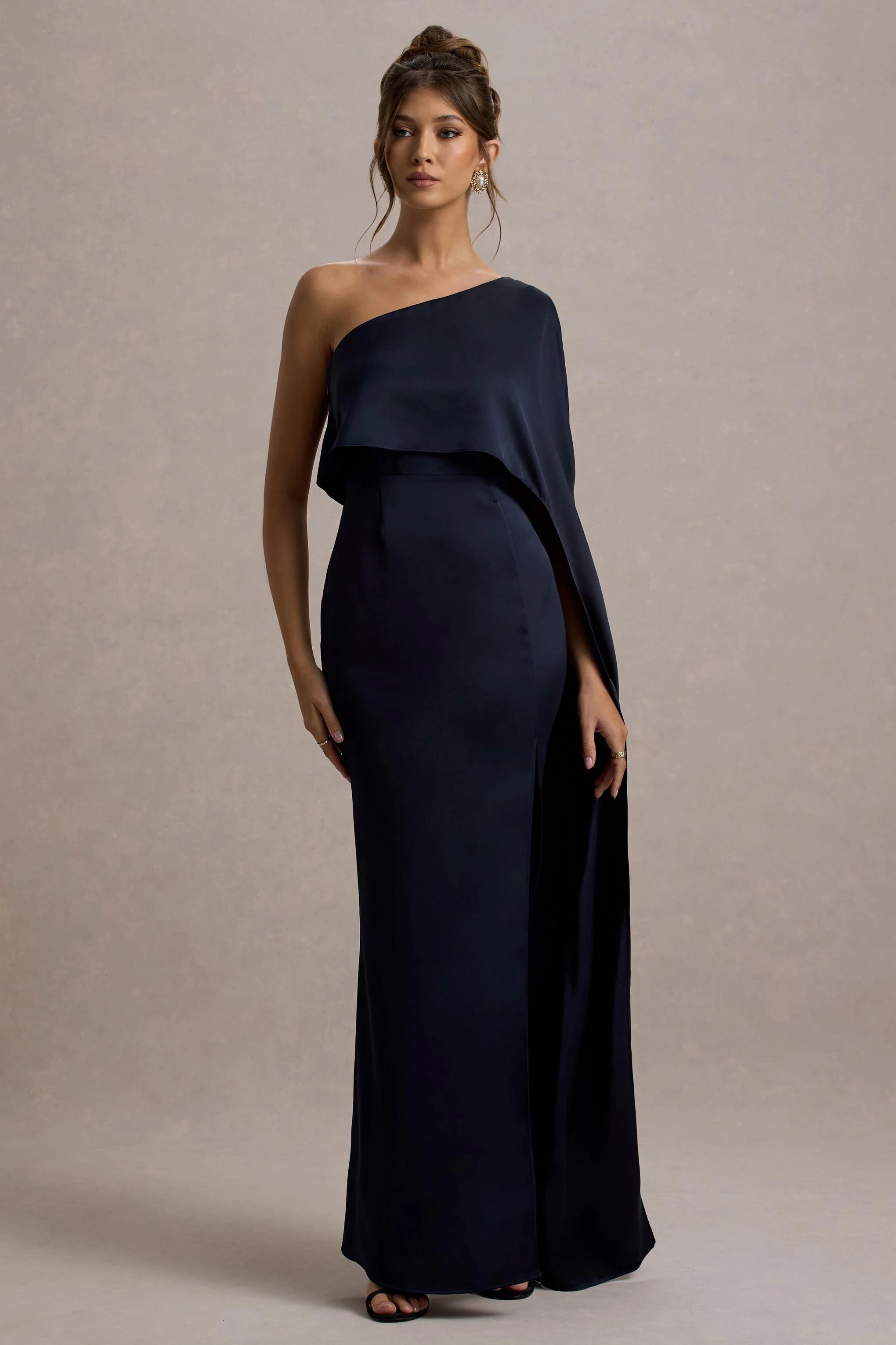 8048-amora-navy-satin-asymmetric-cape-sleeve-split-maxi-dress-1.webp