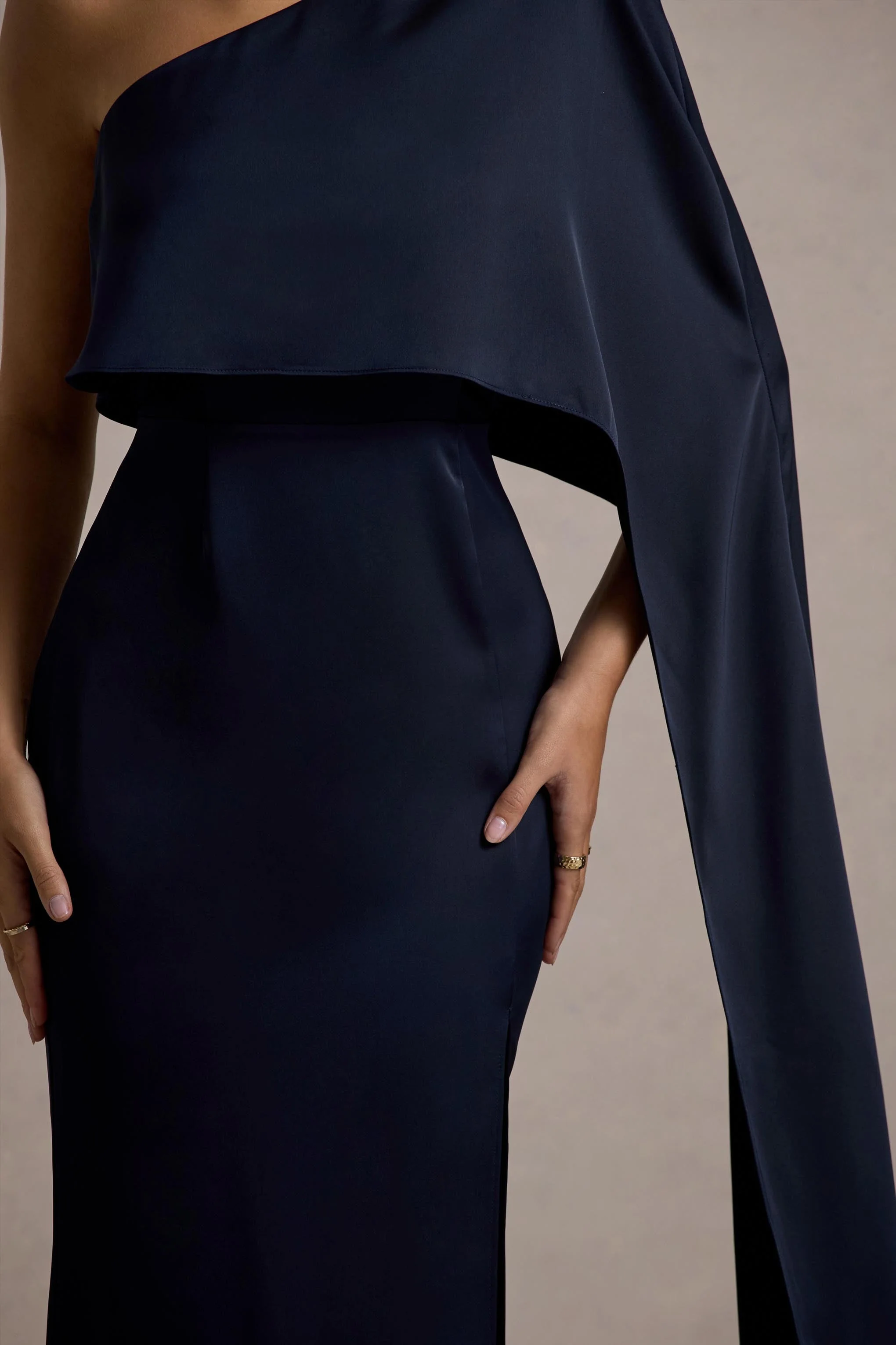 8048-amora-navy-satin-asymmetric-cape-sleeve-split-maxi-dress-1.webp
