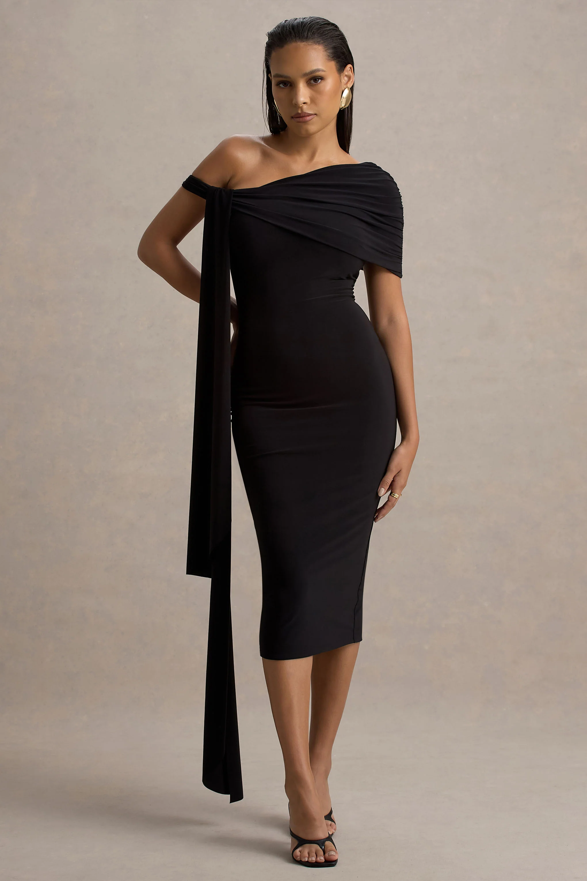 8354-vallea-black-one-shoulder-draped-midi-dress-1.webp