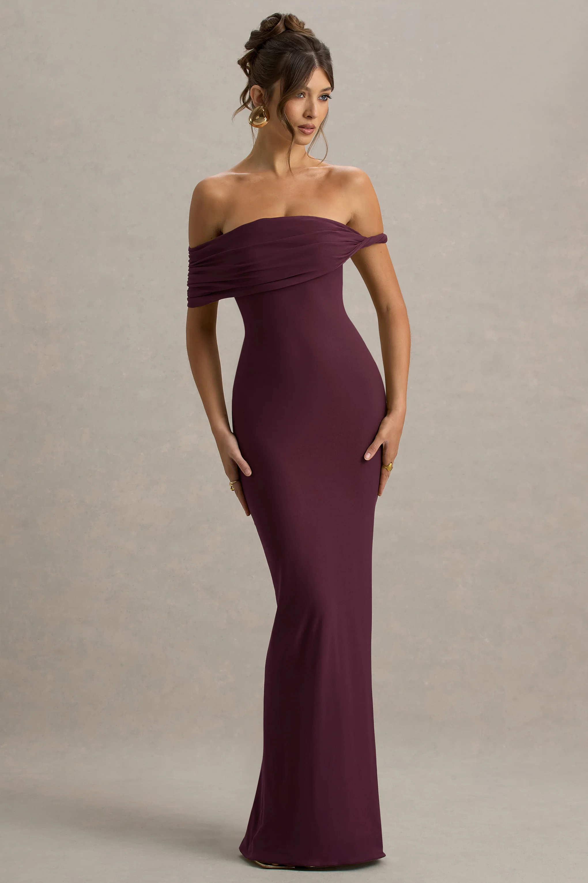 8648-melika-burgundy-twisted-bardot-maxi-dress-1.webp