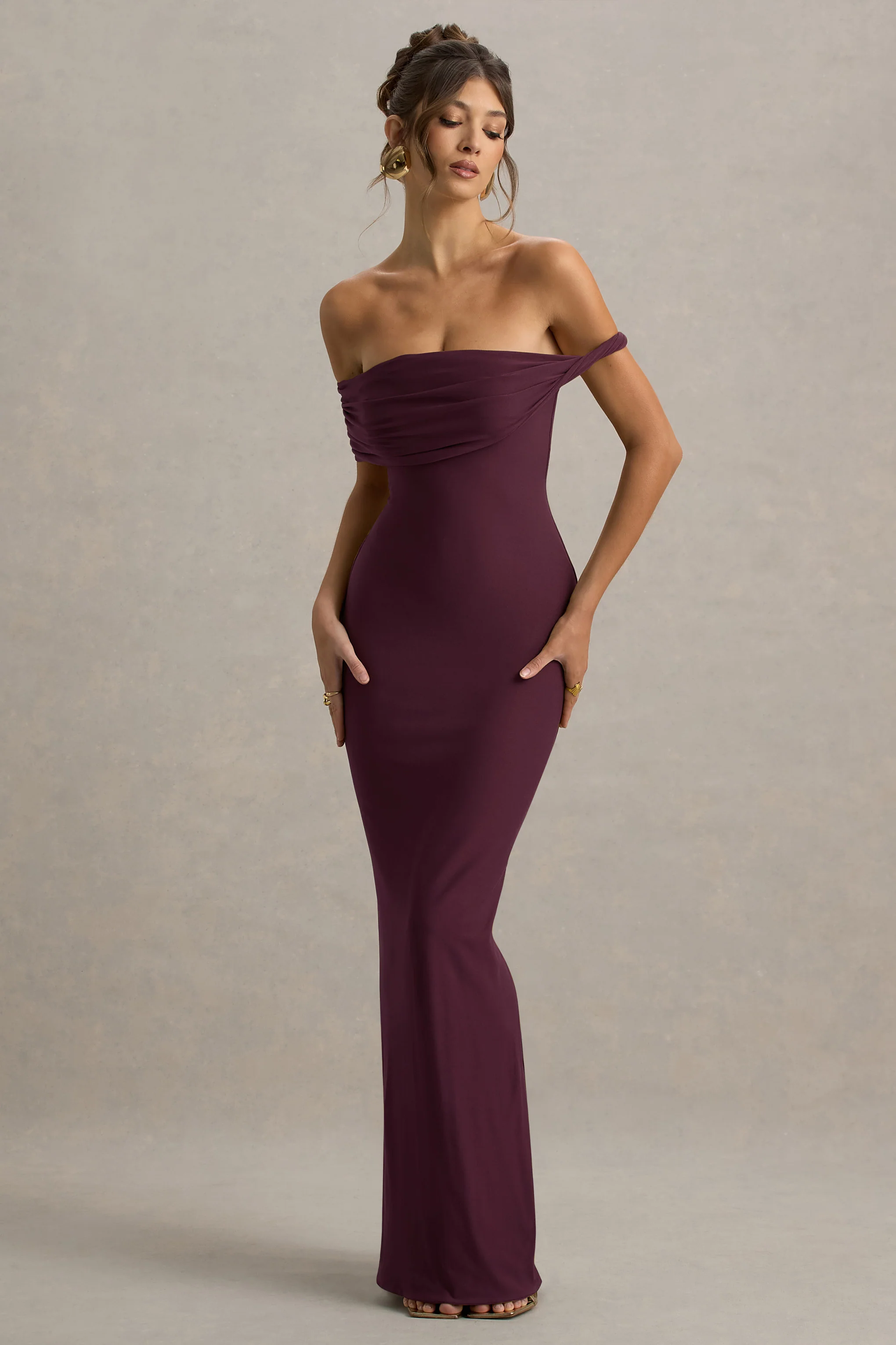 8648-melika-burgundy-twisted-bardot-maxi-dress-1.webp