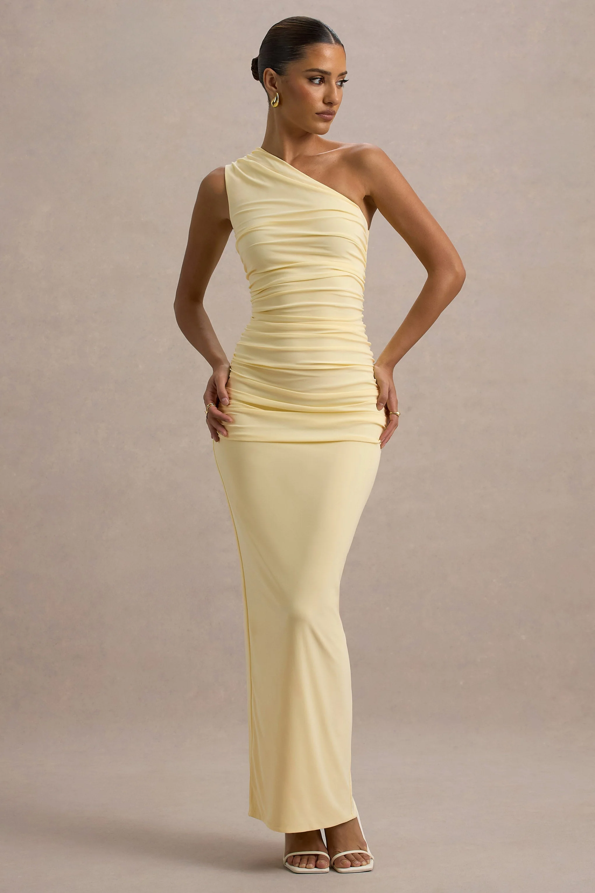 9238-dalarie-pale-lemon-one-shoulder-gathered-maxi-dress-1.webp