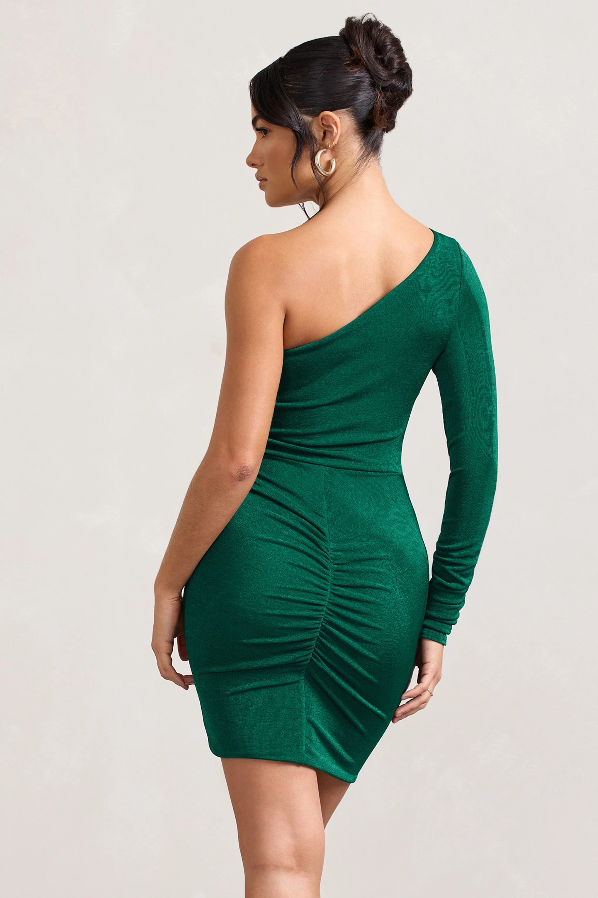 935-now-strut-bottle-green-asymmetric-twisted-bodycon-mini-dress-1.webp